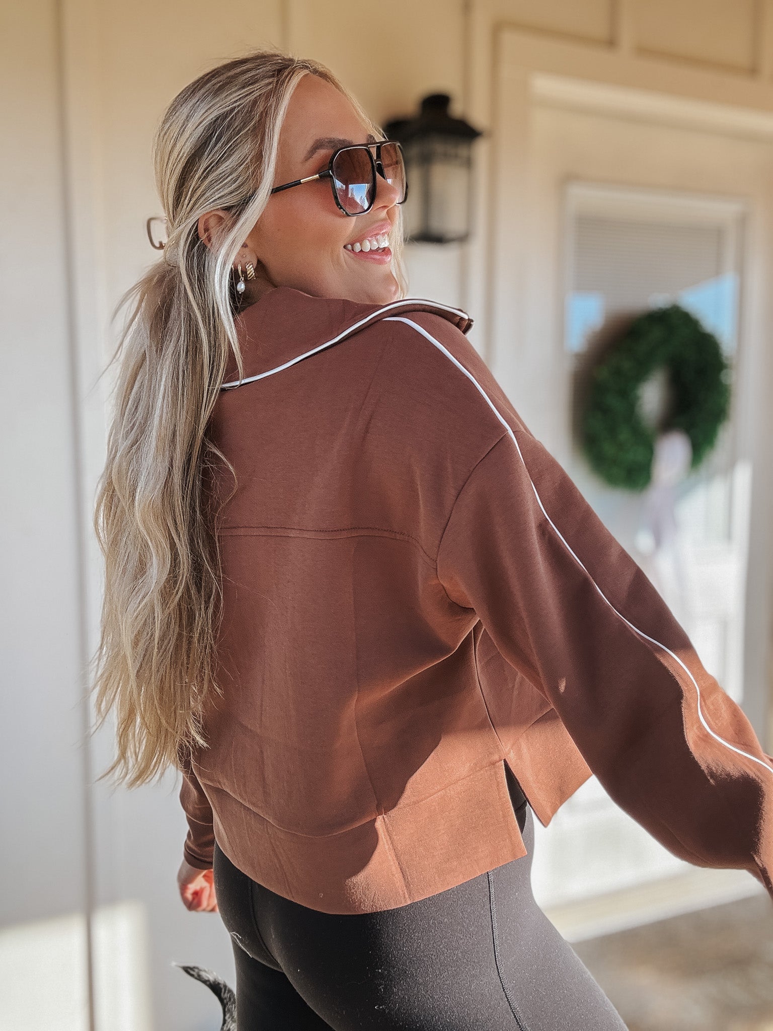 Simple Livin' Mocha Quarter Zip