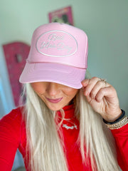 Bad Hair Day Pink Mesh Trucker Hat