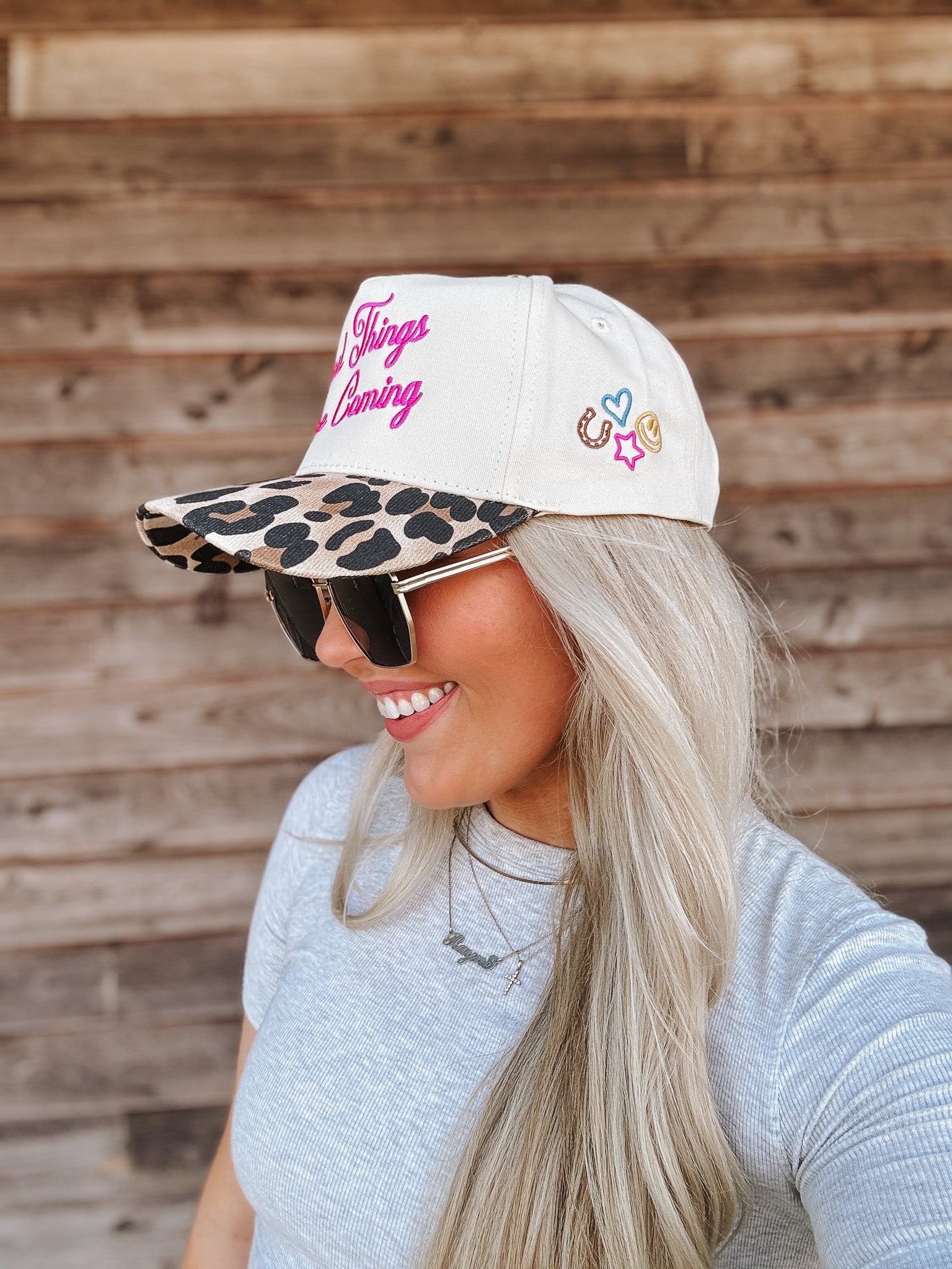 Good Things Are Coming Leopard Hat