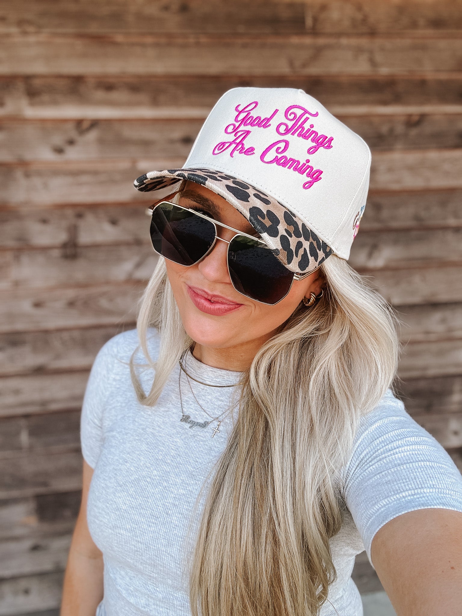 Good Things Are Coming Leopard Hat