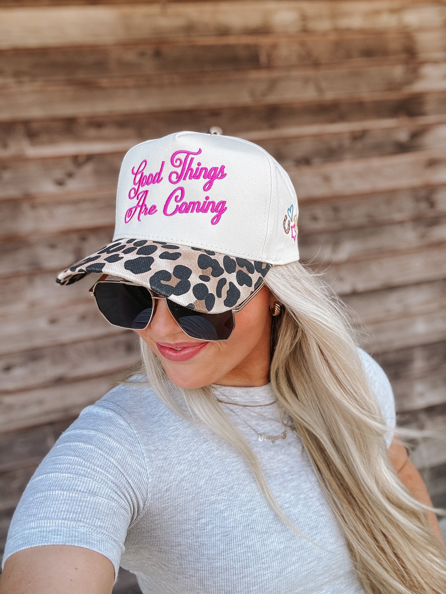 Good Things Are Coming Leopard Hat
