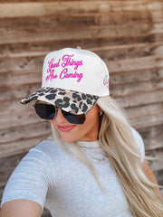 Good Things Are Coming Leopard Hat