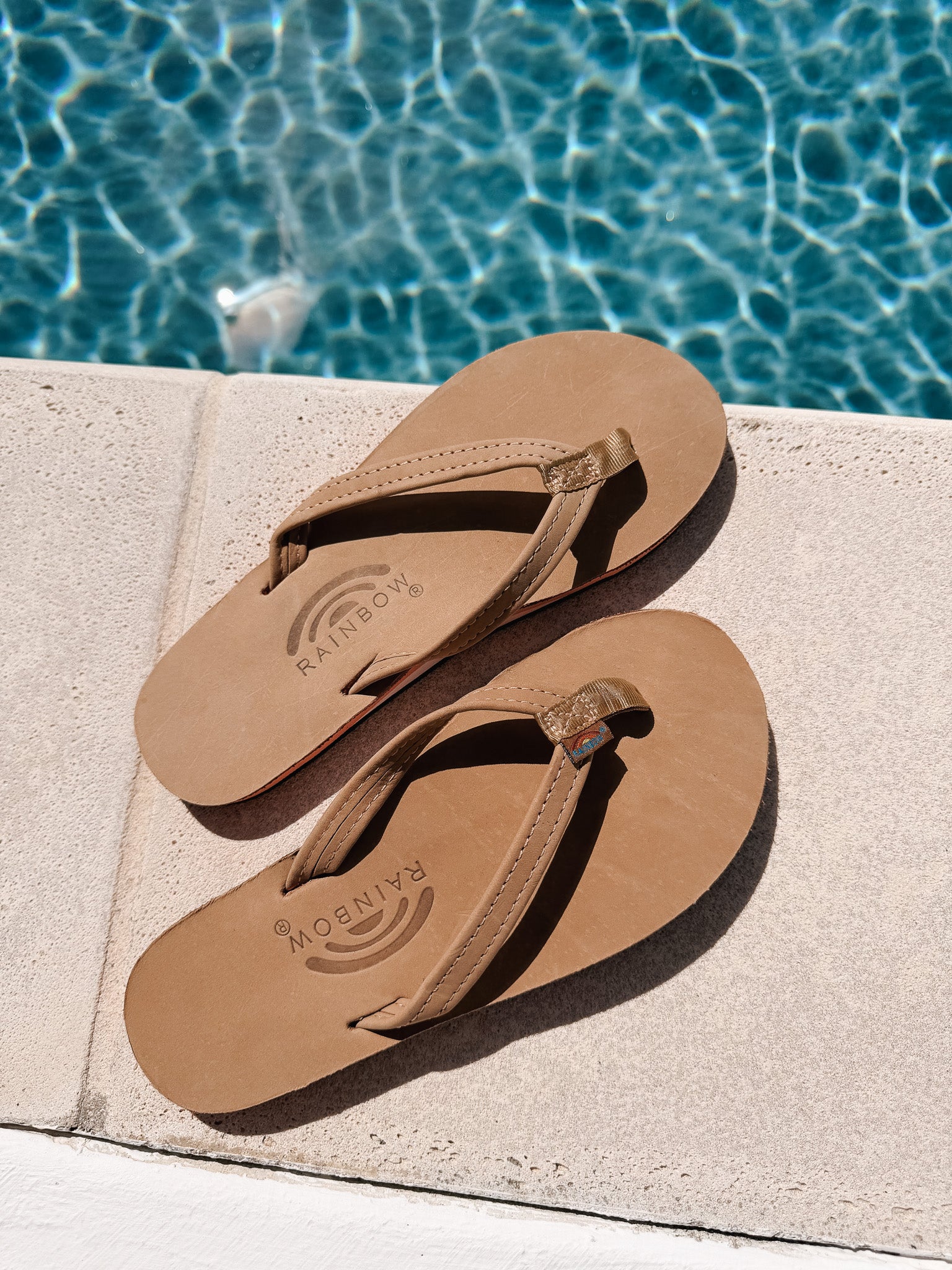 Rainbow Sandals | Women's The Tropics Single Layer Narrow Strap Sandal in Melon