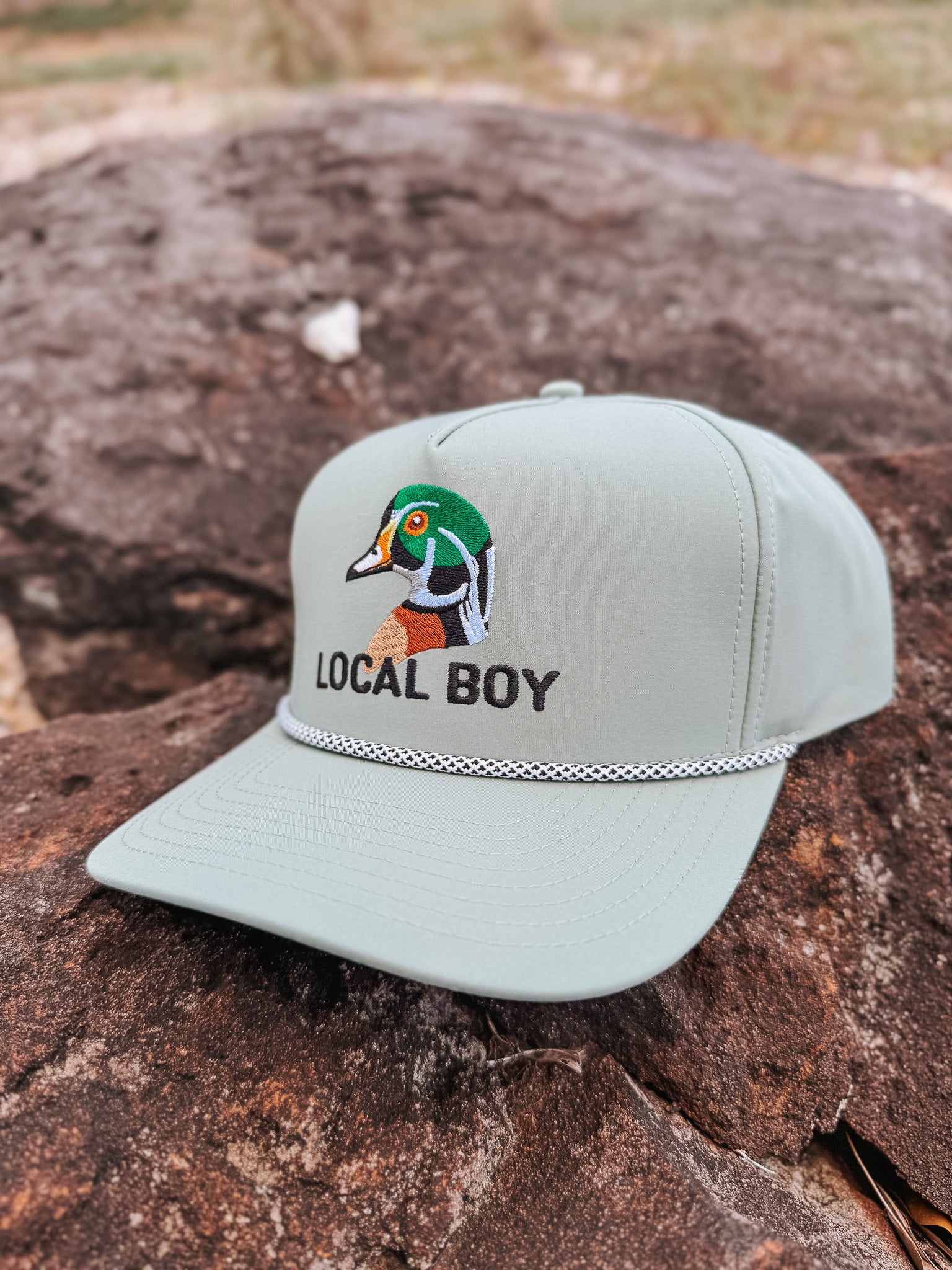 Gorra de cuerda de pato de madera Local Boy