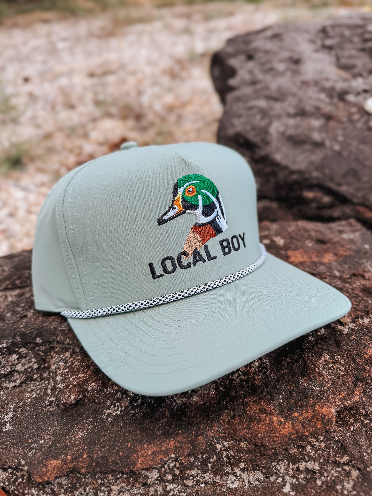Local Boy Wood Duck Rope Cap