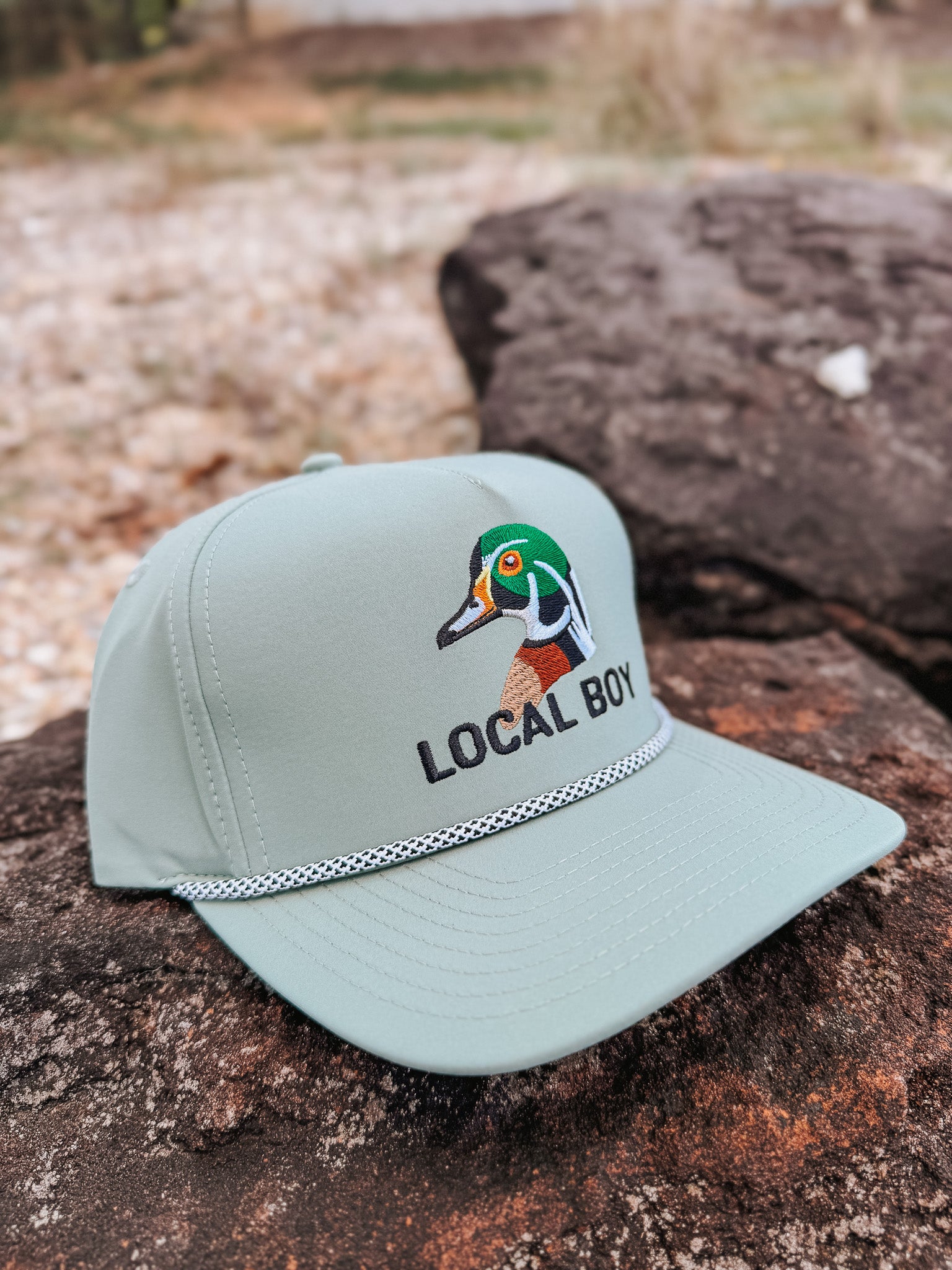 Gorra de cuerda de pato de madera Local Boy