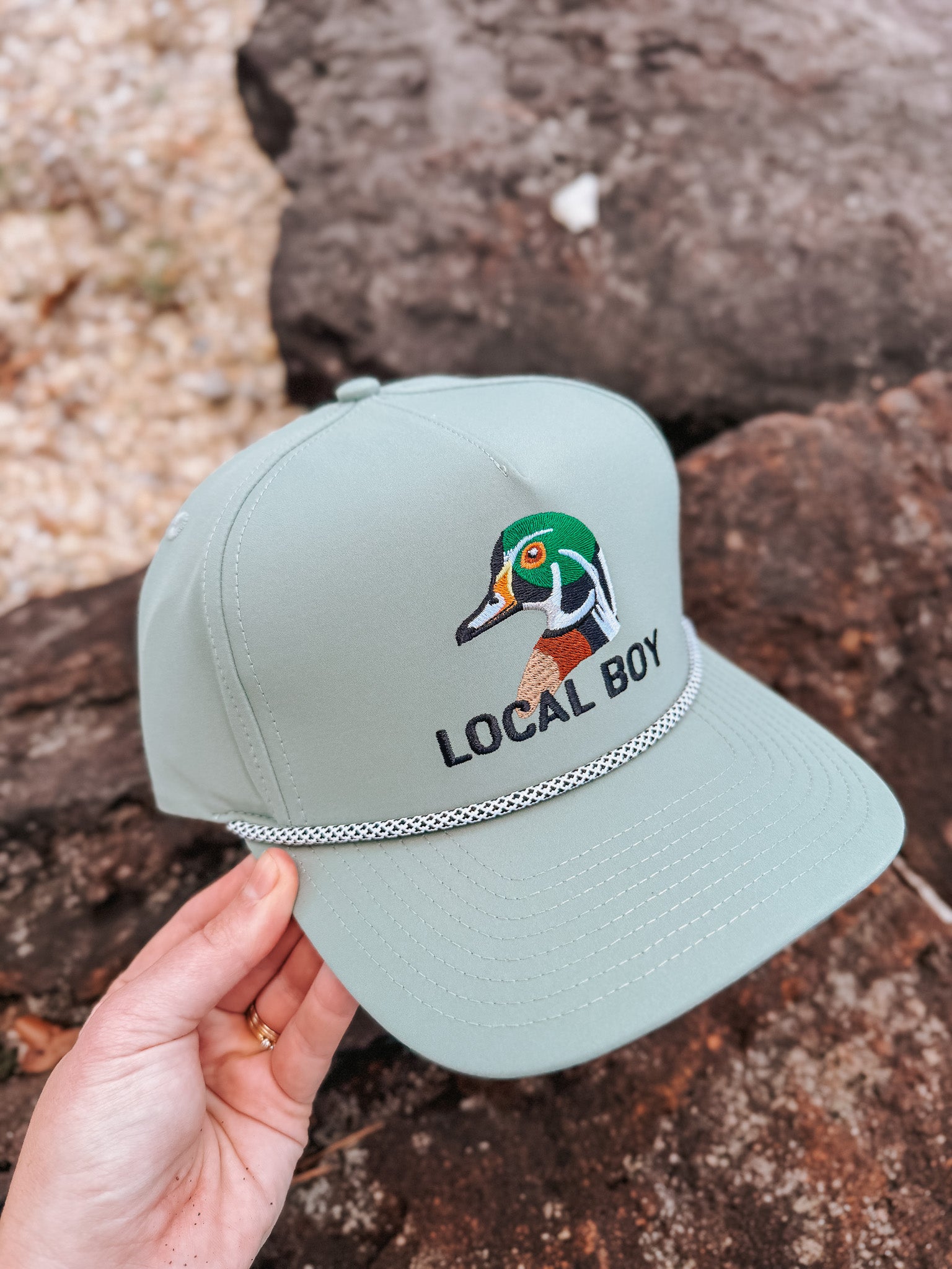 Local Boy Wood Duck Rope Cap