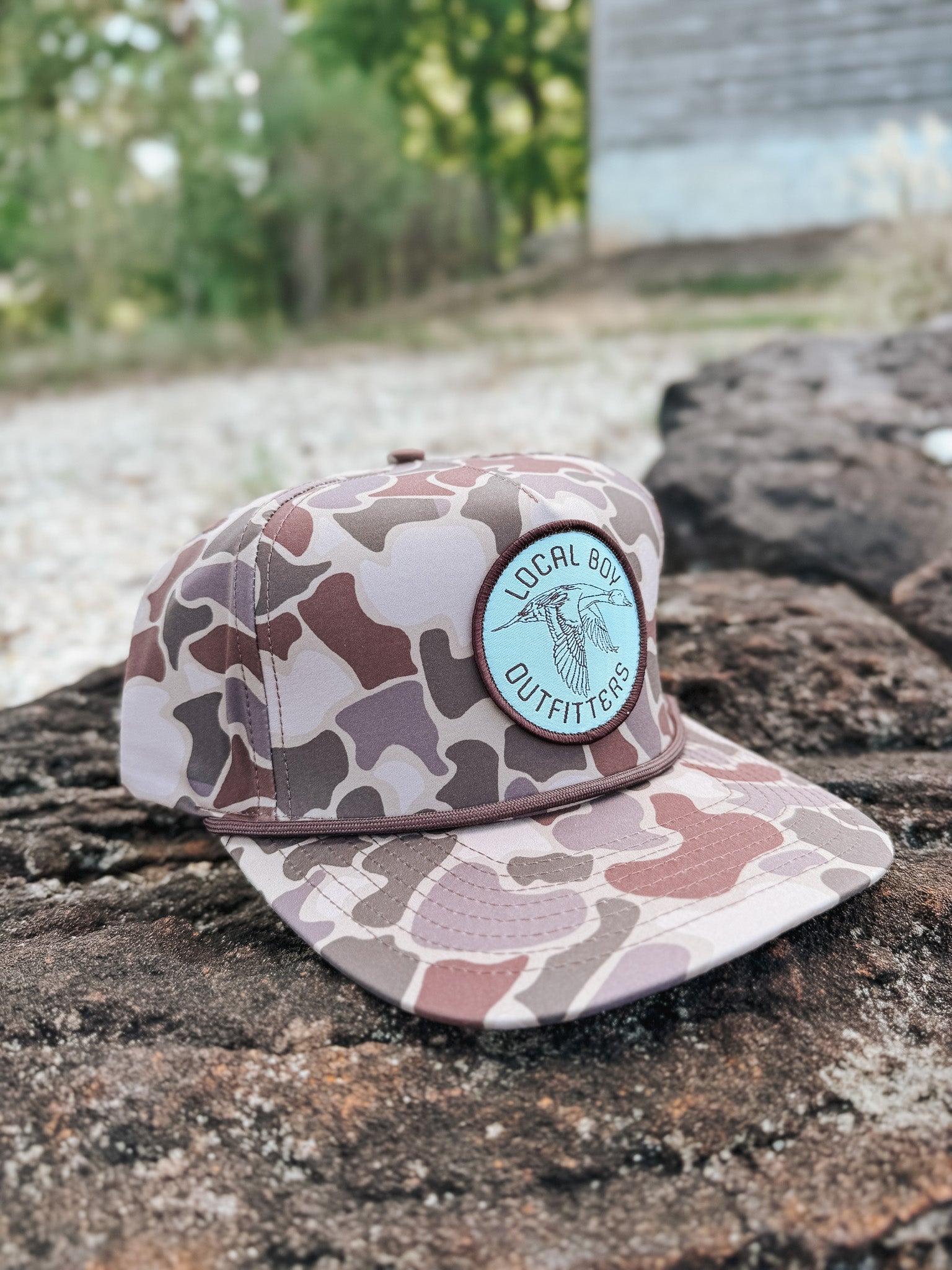Local Boy Pintail Patch High Crown Rope Hat