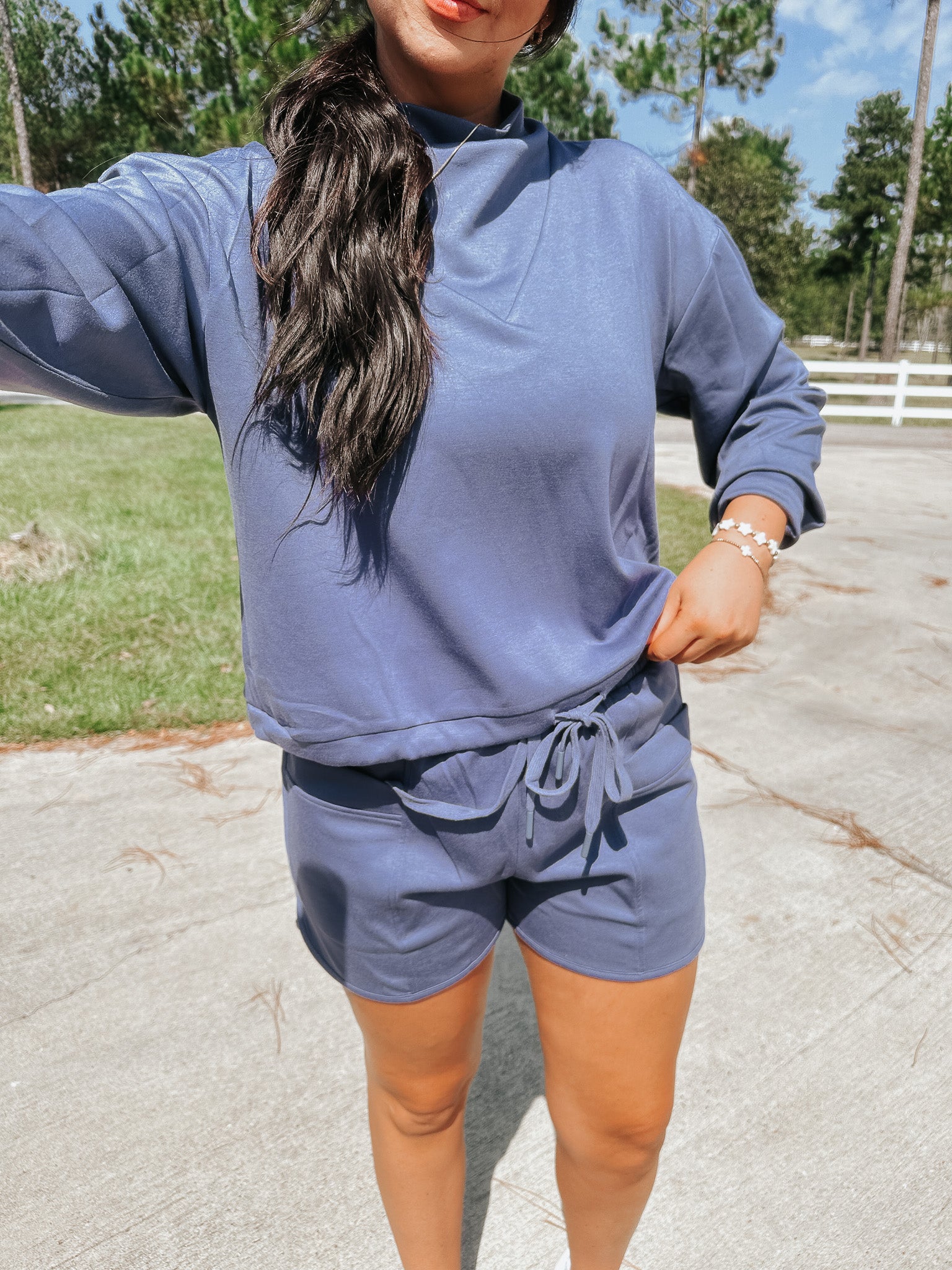 Easy Street Slate Blue Shorts