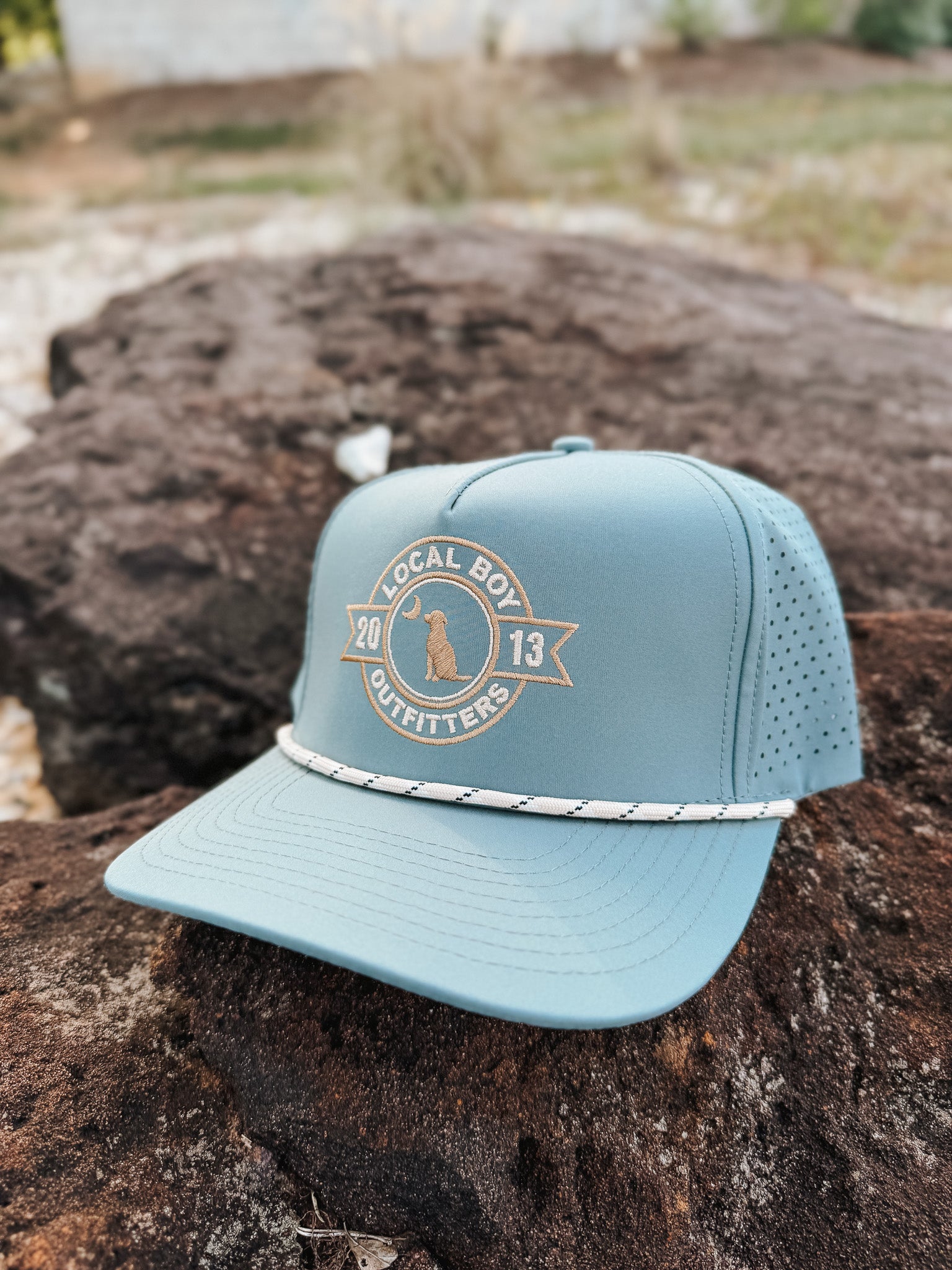 Local Boy Banner Perforated Rope Hat