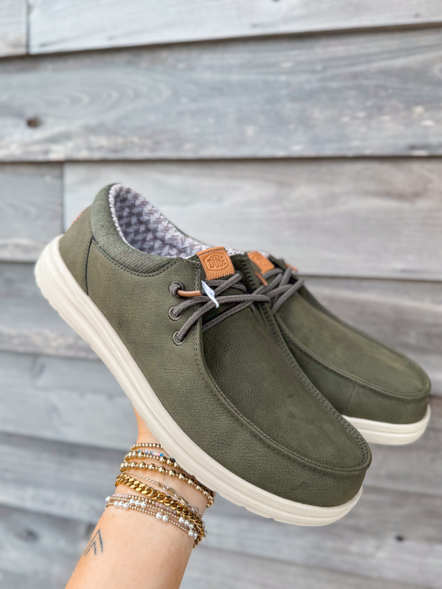 Men's Hey Dude Paul Classic Olive