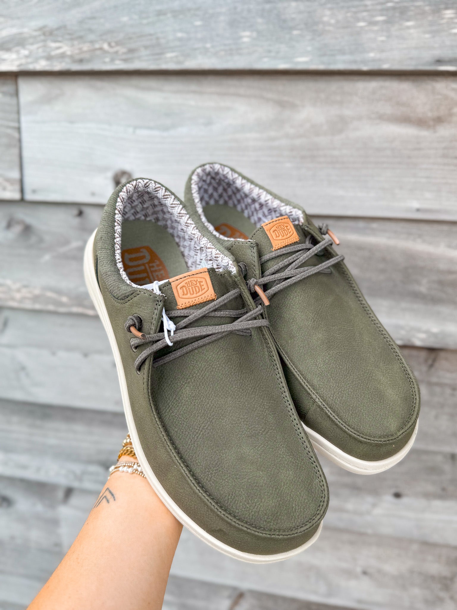 Men's Hey Dude Paul Classic Olive