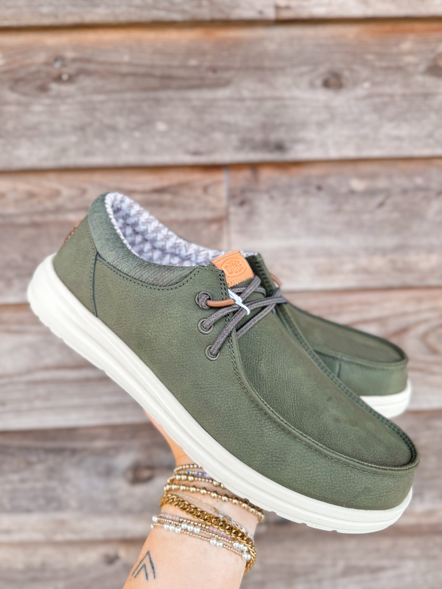 Men's Hey Dude Paul Classic Olive