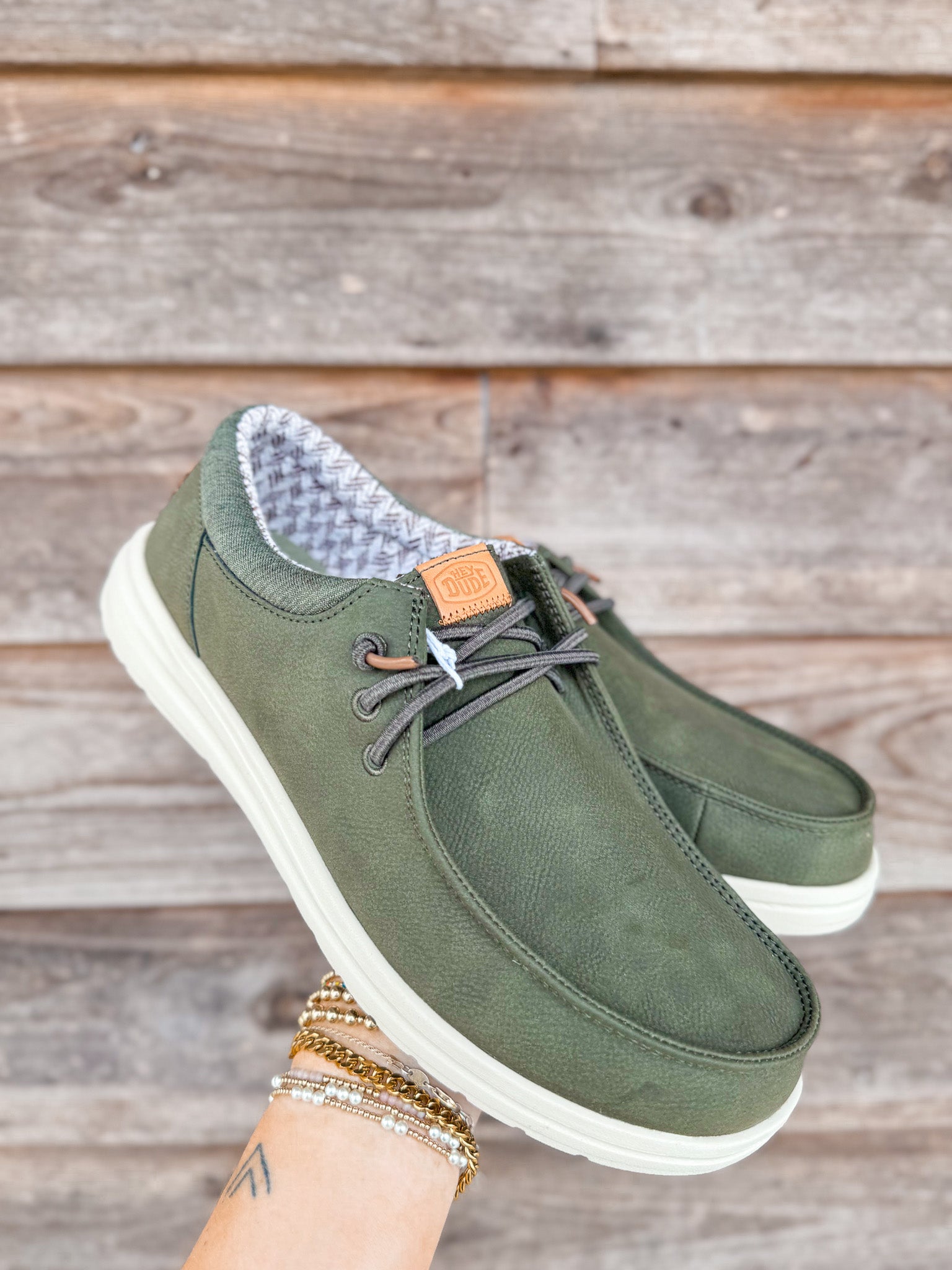 Men's Hey Dude Paul Classic Olive