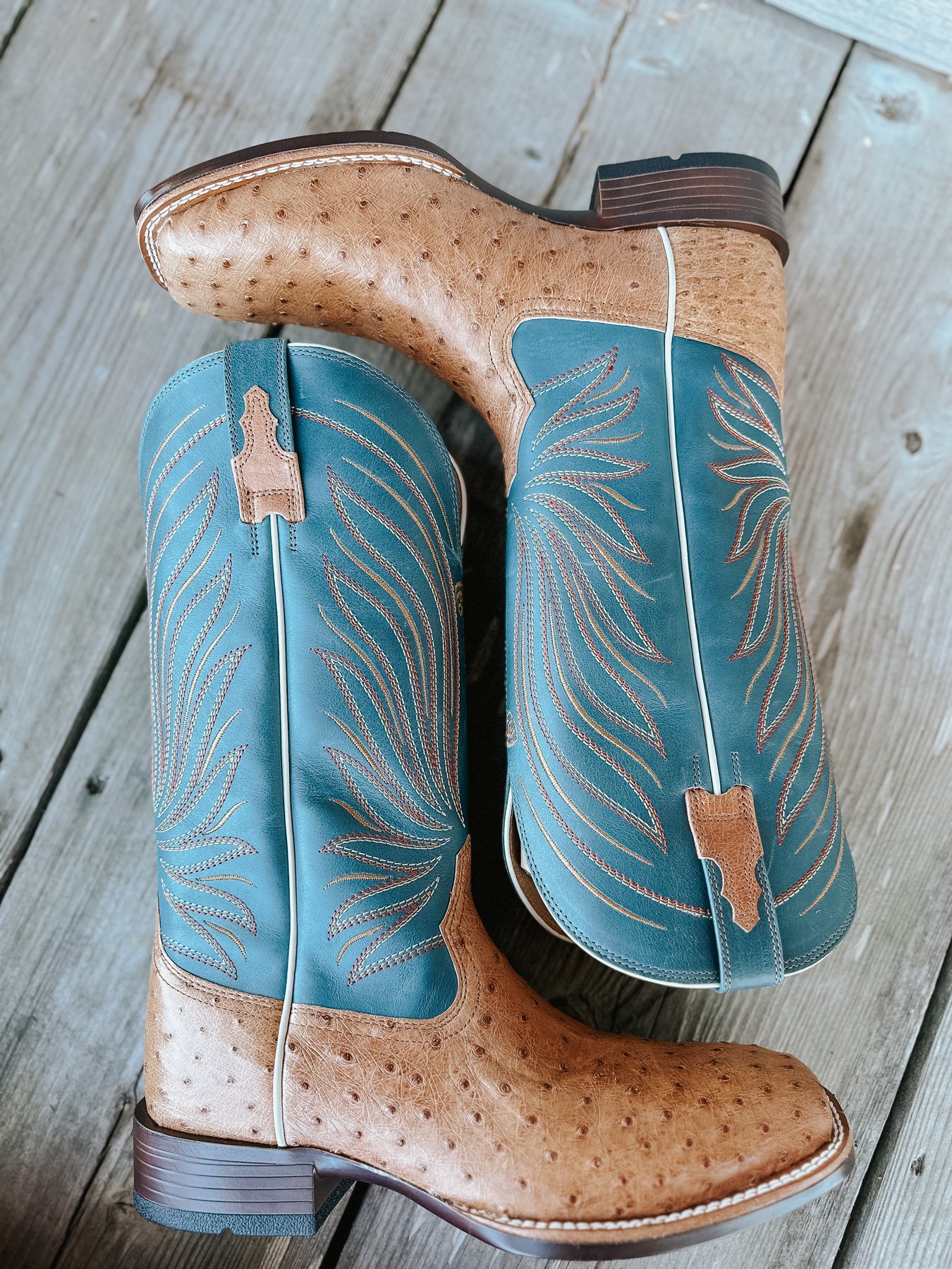 Ariat Men's Brandin' Ultra Western Ostrich Boots – Boot Country