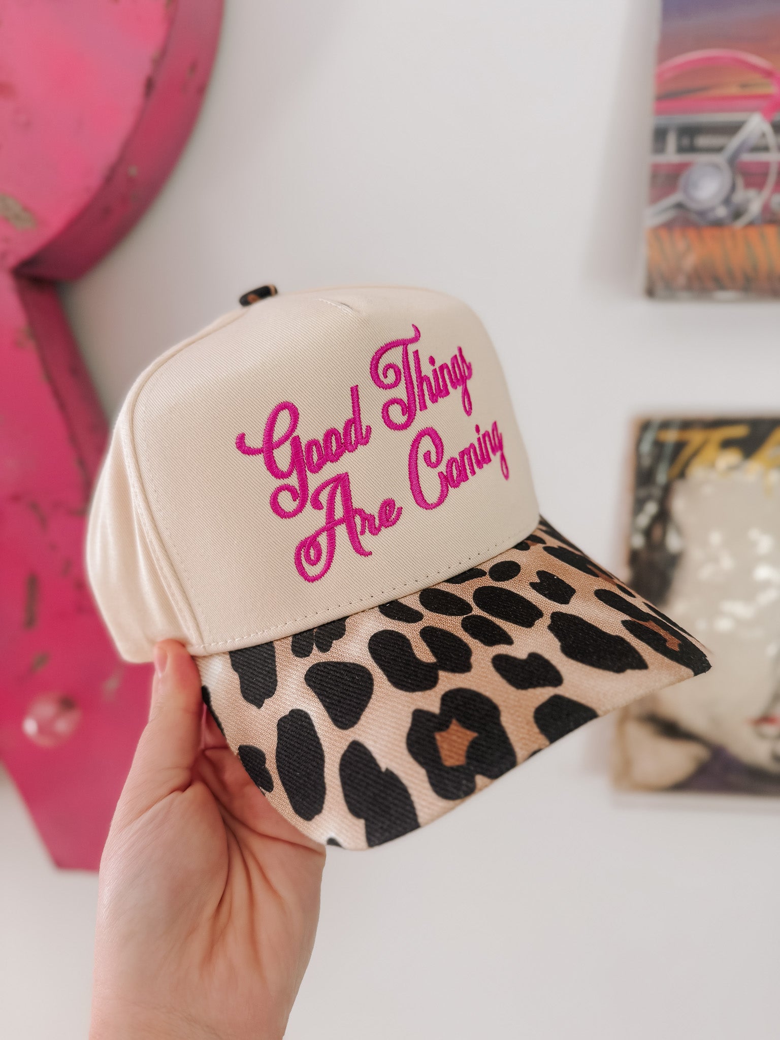 Good Things Are Coming Leopard Hat