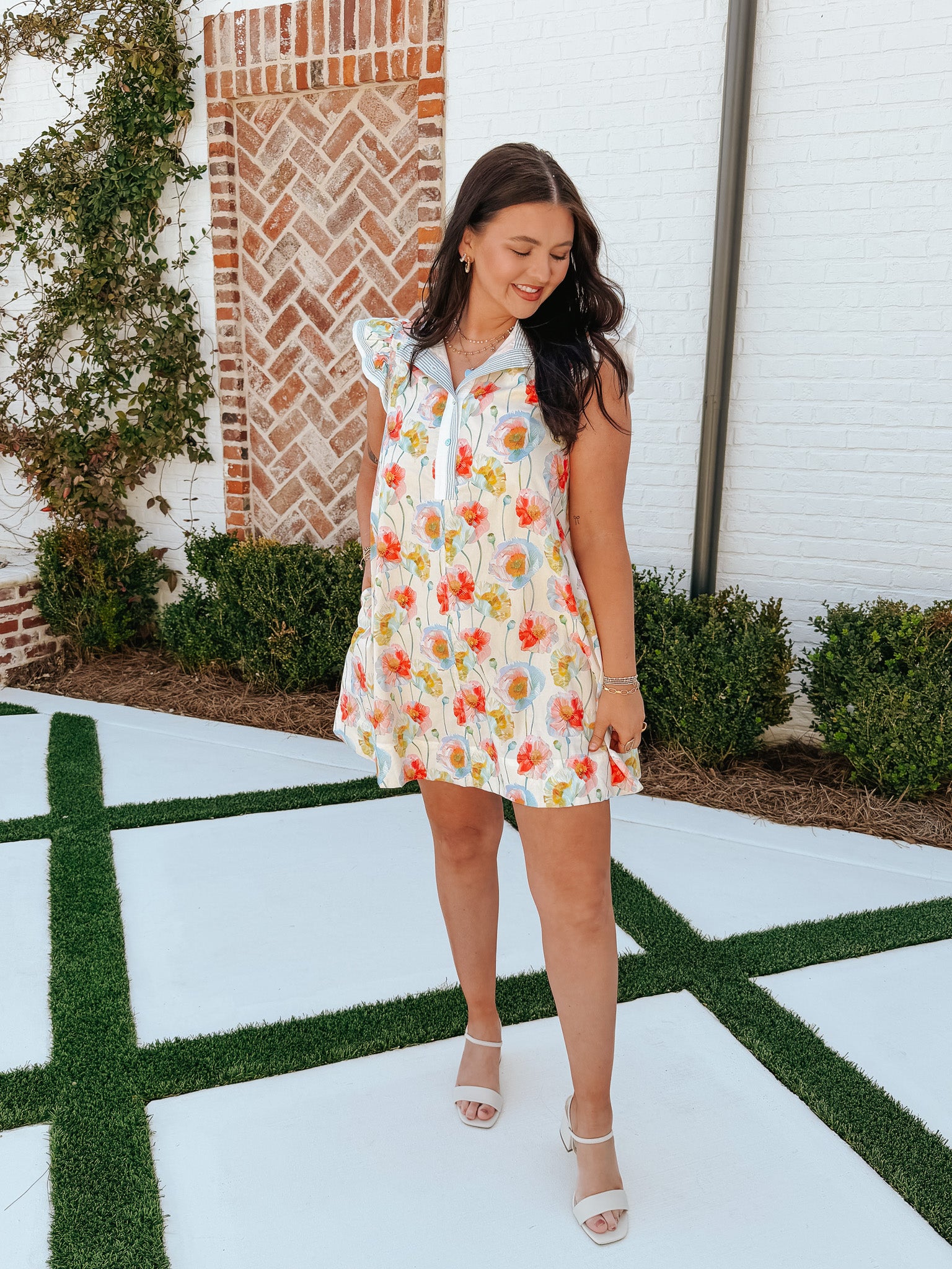 Fields of Joy Floral Dress