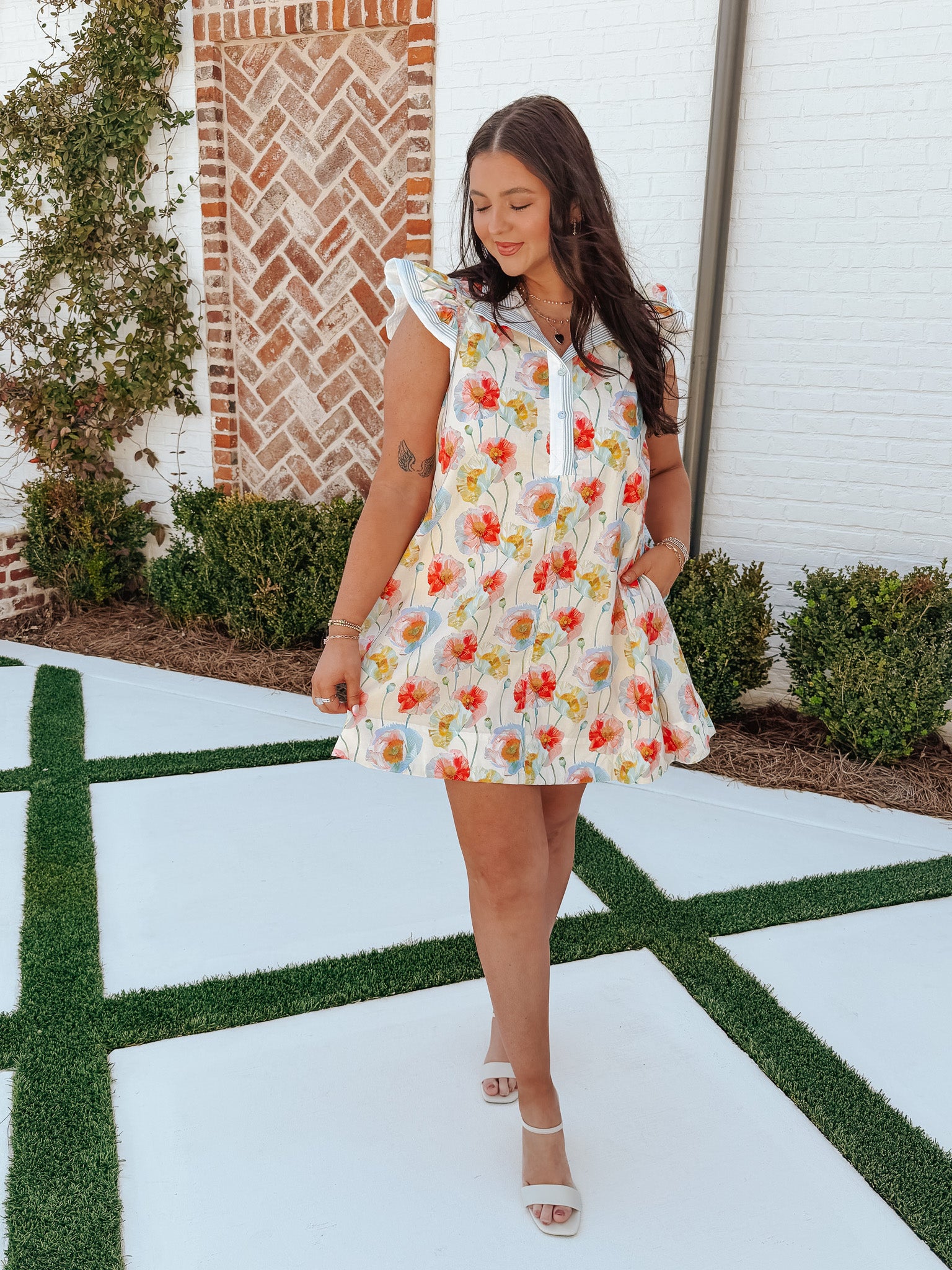 Fields of Joy Floral Dress