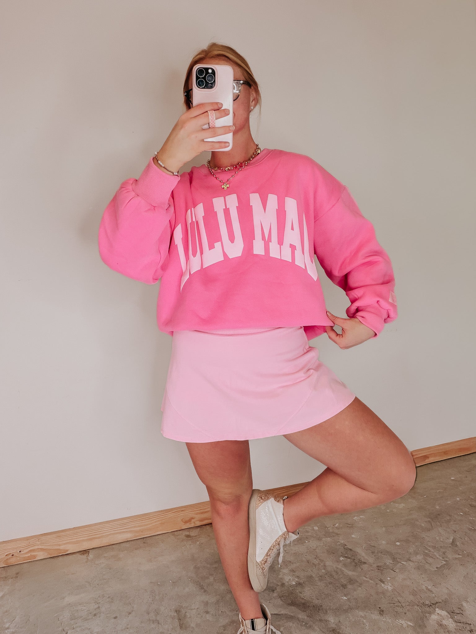 Lulu Mac Dark Pink/ Light Pink