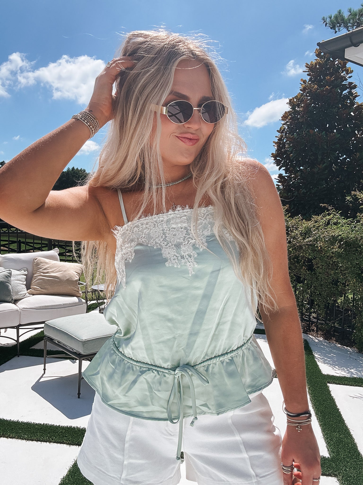 Graceful Gardens Silk Top