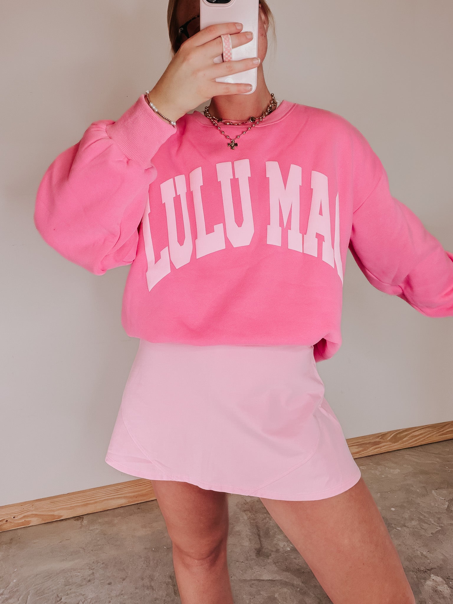 Court Crush Pink Athletic Mini Skort