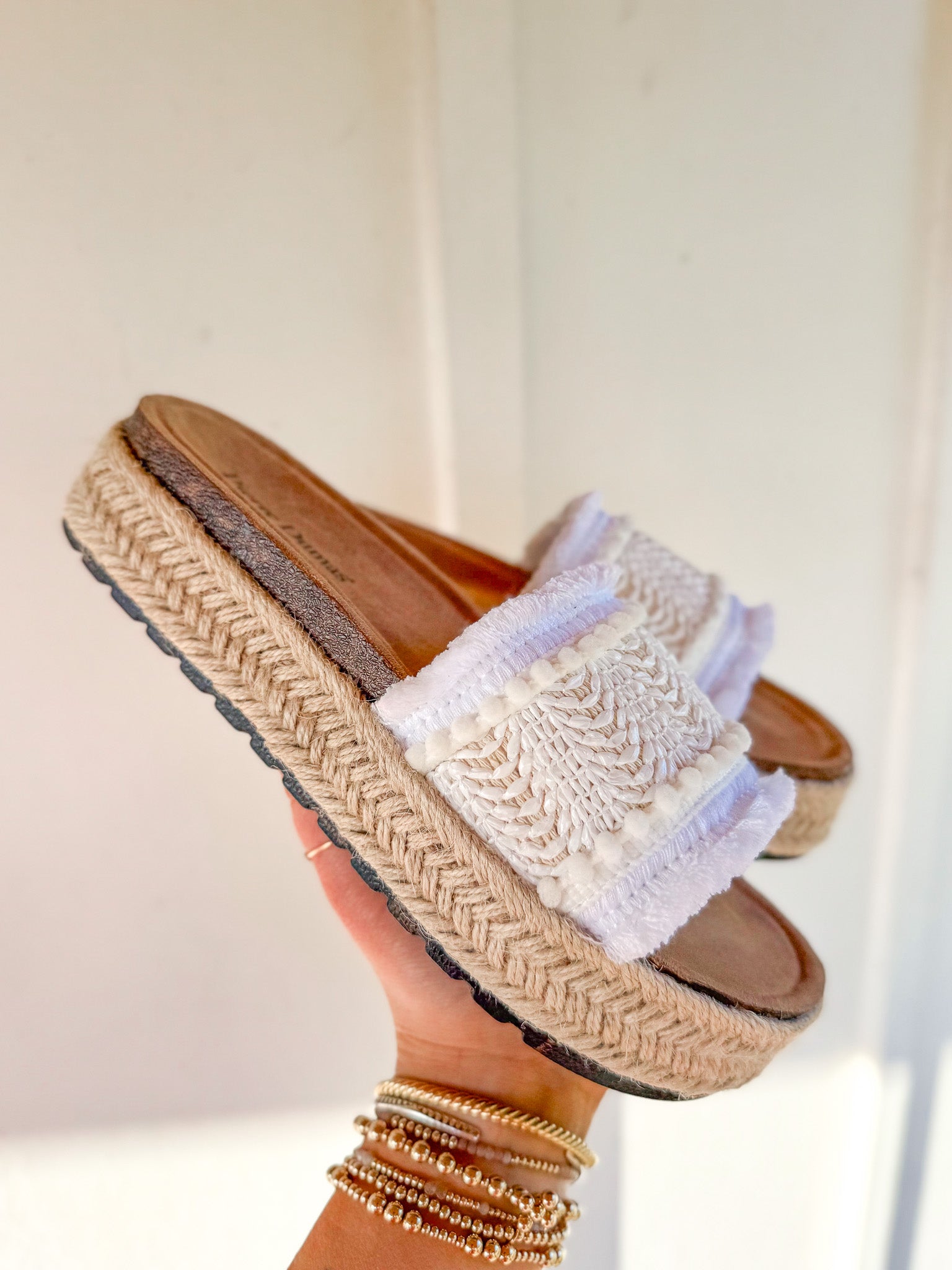 Getaway Ready Ivory Sandal