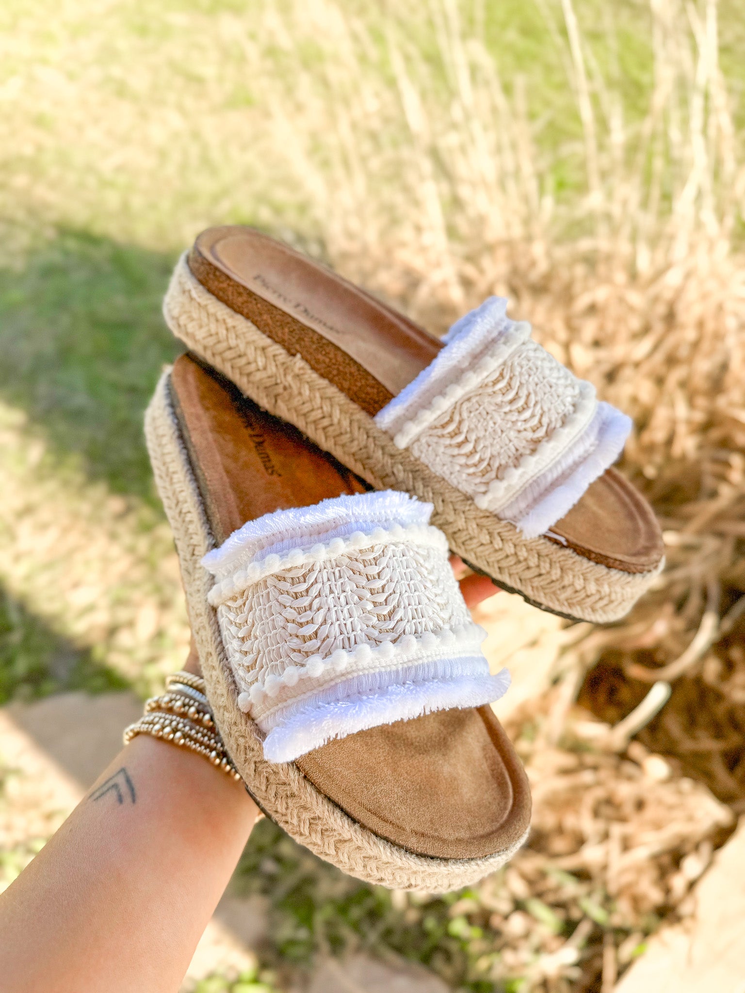 Getaway Ready Ivory Sandal
