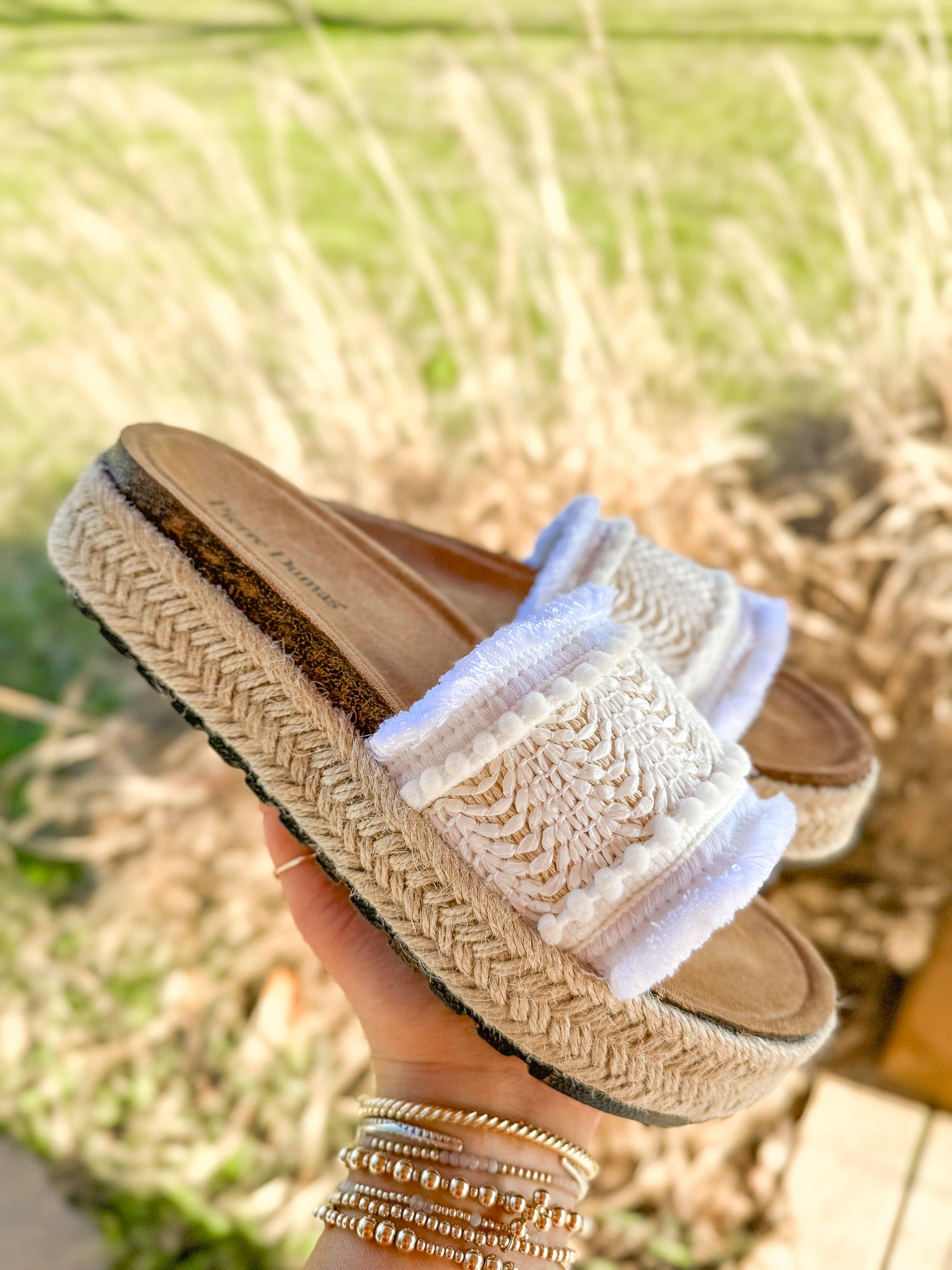 Getaway Ready Ivory Sandal