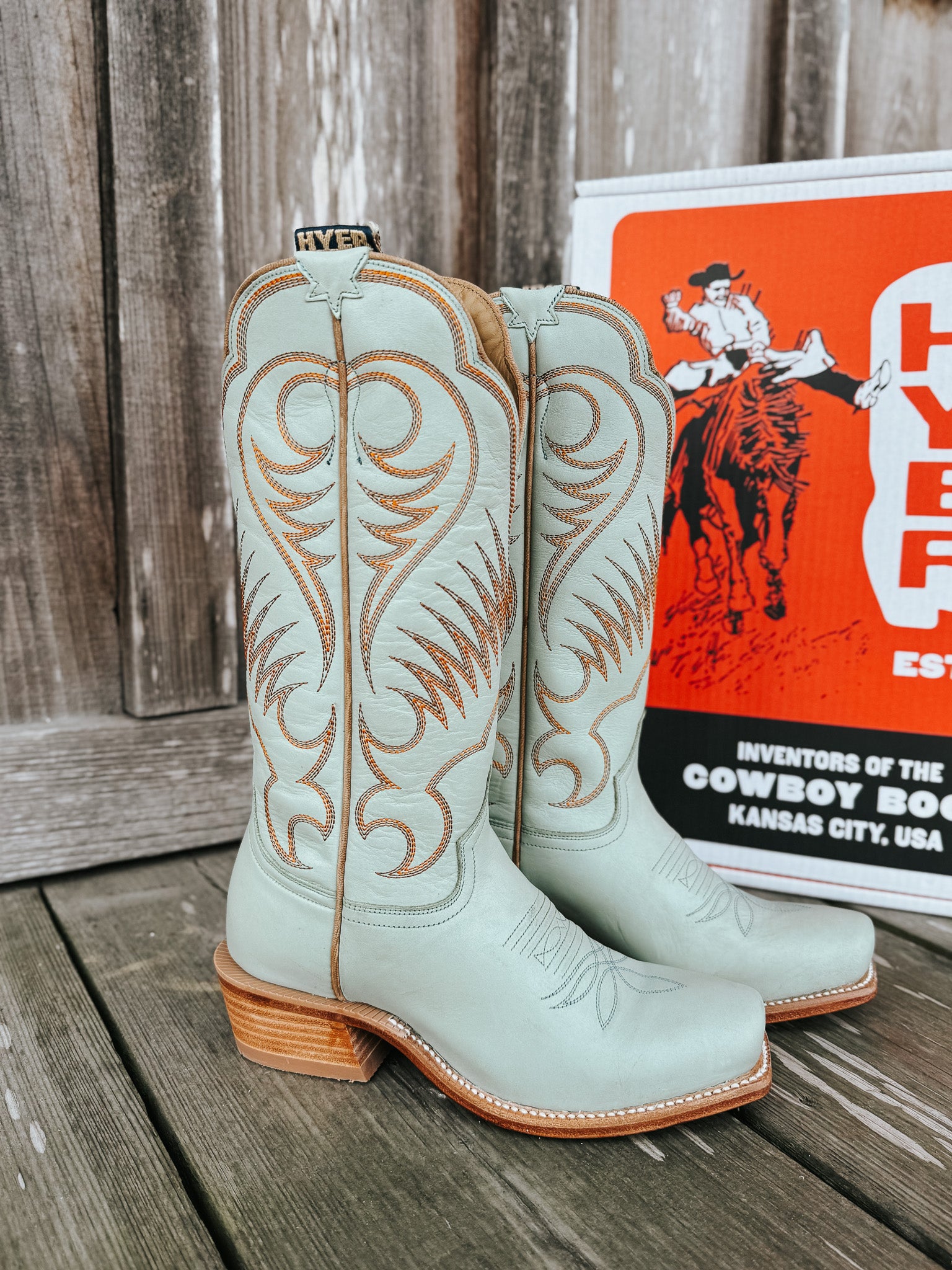 Women's Hyer Leawood Robin's Egg Boots – Boot Country