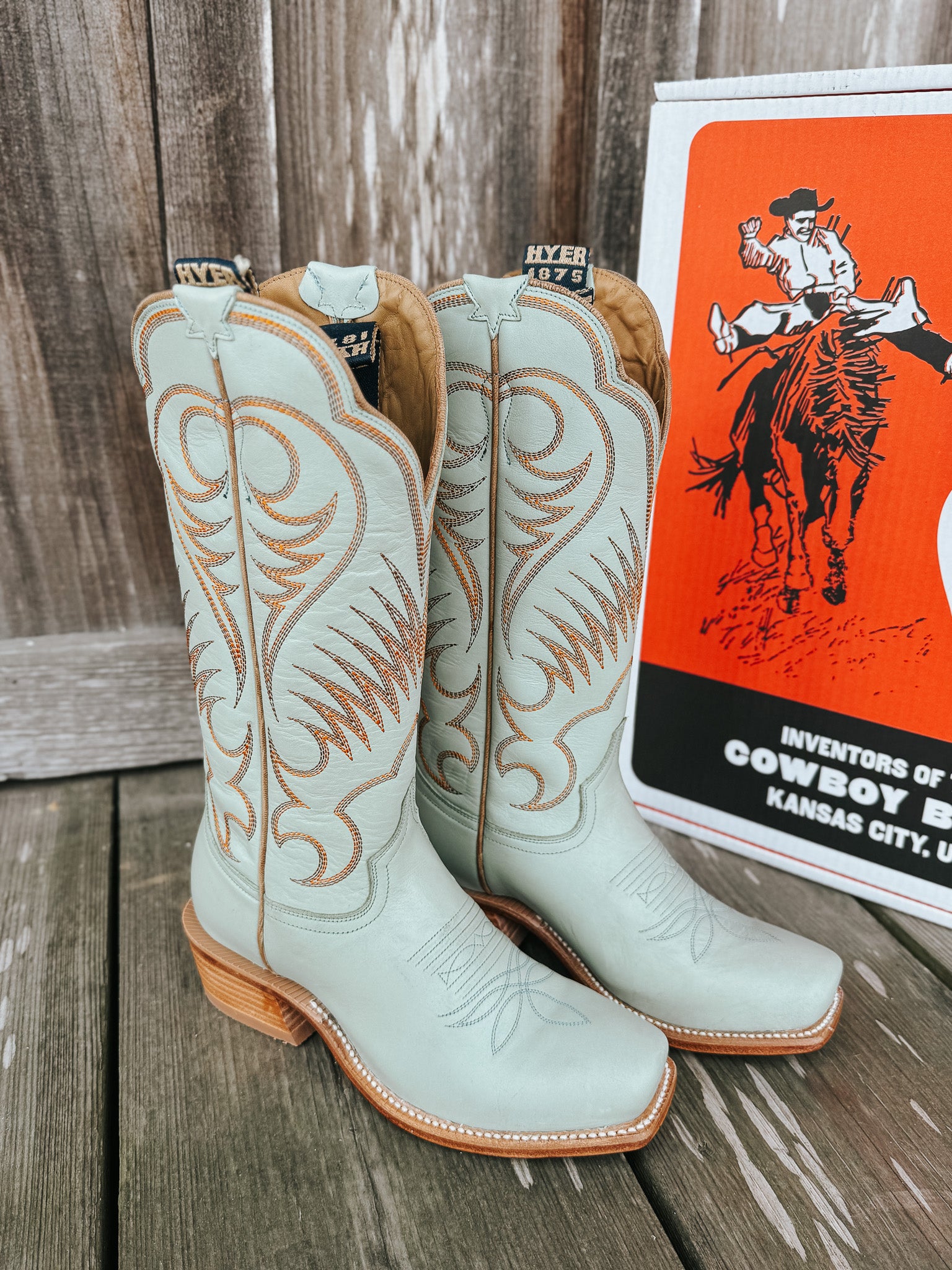 Women's Hyer Leawood Robin's Egg Boots – Boot Country