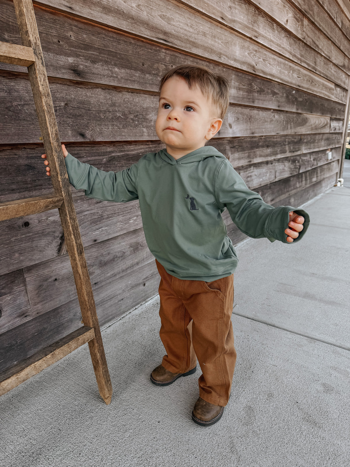 Local Boy | Toddler Hemlock Hoodie in Thyme