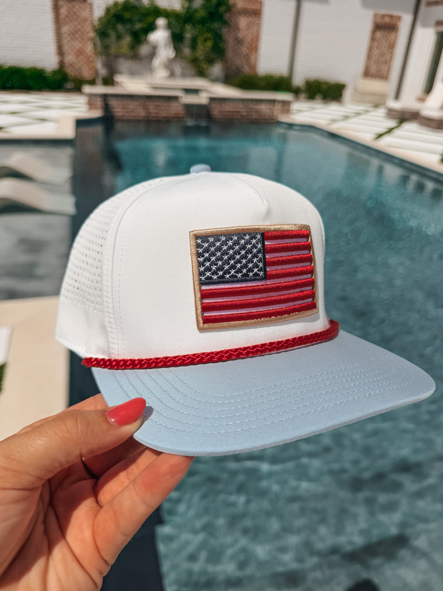 Men's Burlebo Performance Cap - Old Glory