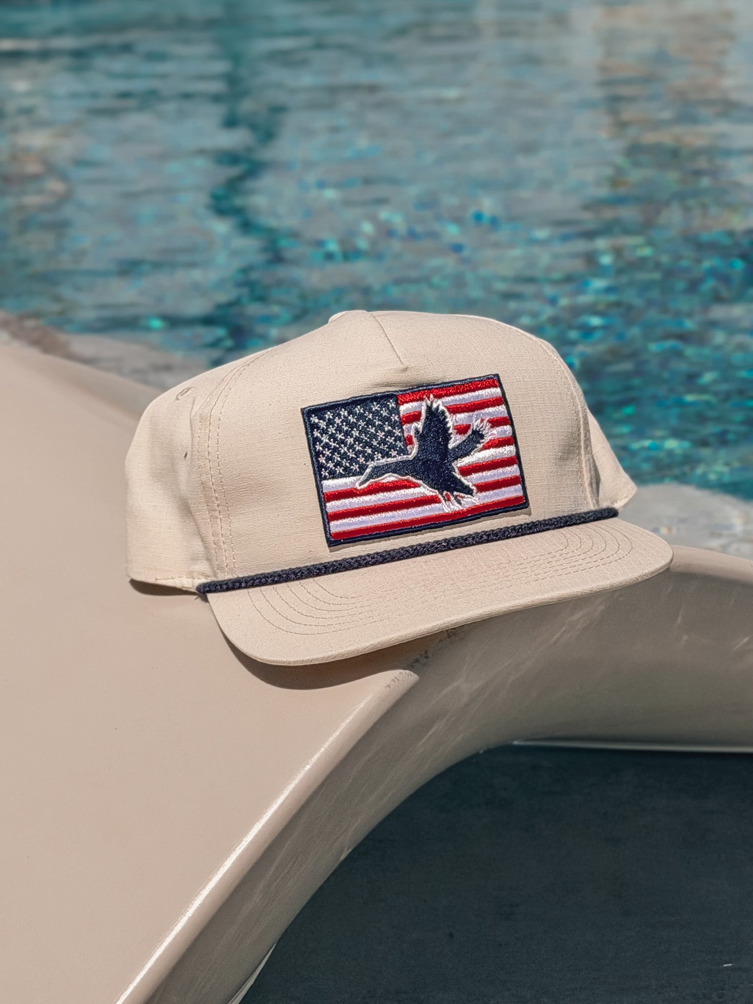 Burlebo American Flag Duck Cap