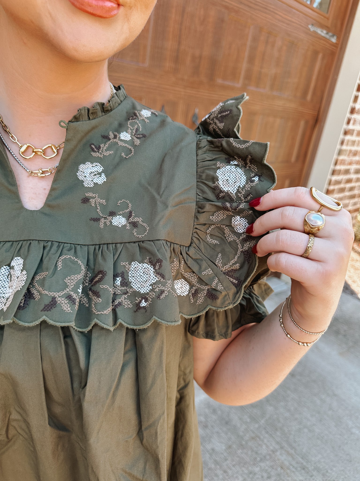 Picture Perfect Olive Dress