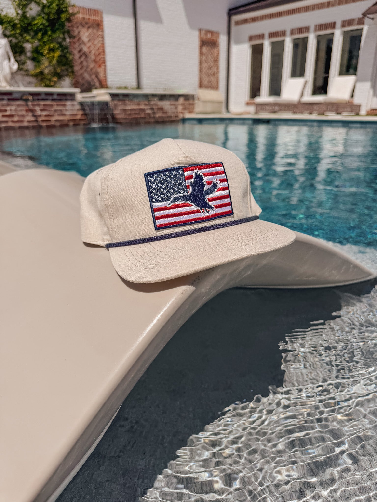 Burlebo American Flag Duck Cap