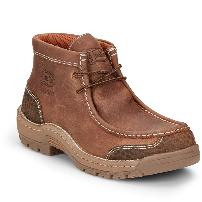 ZAPATO DE TRABAJO IMPERMEABLE JUSTIN CRAFTON DE 4" PARA HOMBRE 