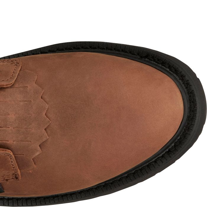 MEN'S JUSTIN LIVESTOCK 8" LACE-UP ROUND TOE WORK BOOTS