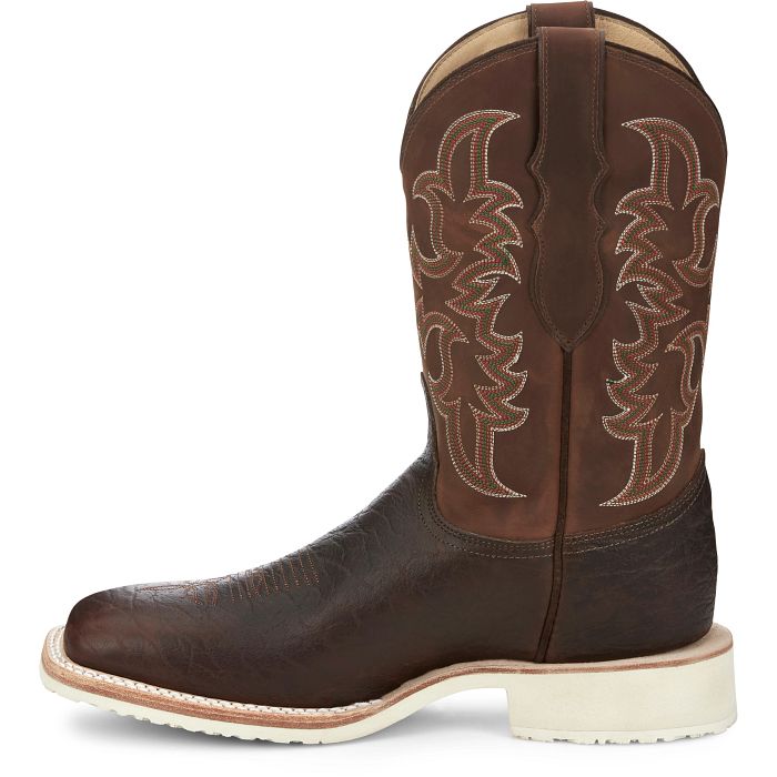 Bota vaquera sin cordones Justin Ryker de 11" para hombre 
