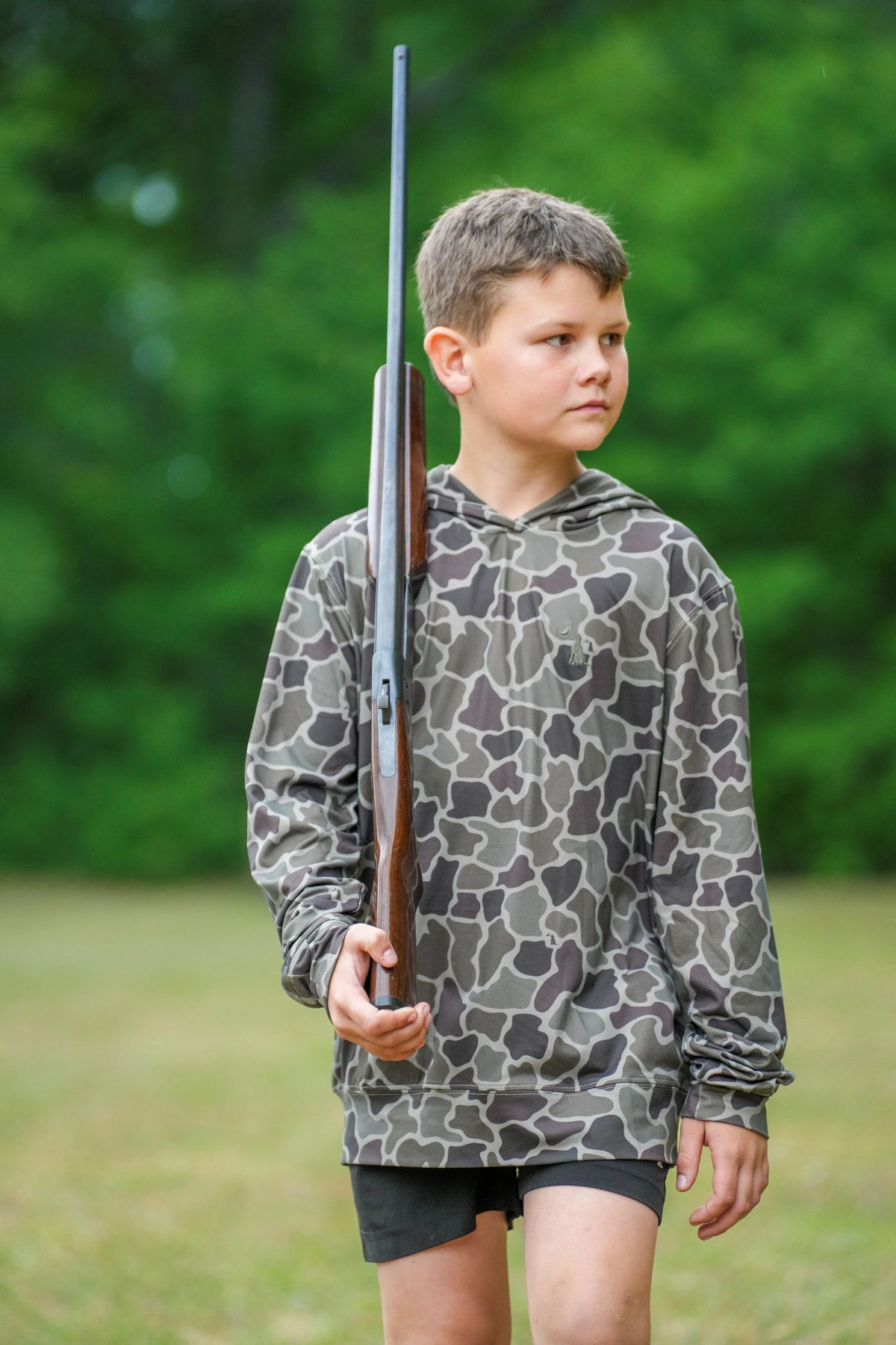Local Boy | Youth Hemlock Hoodie in Brush Camo