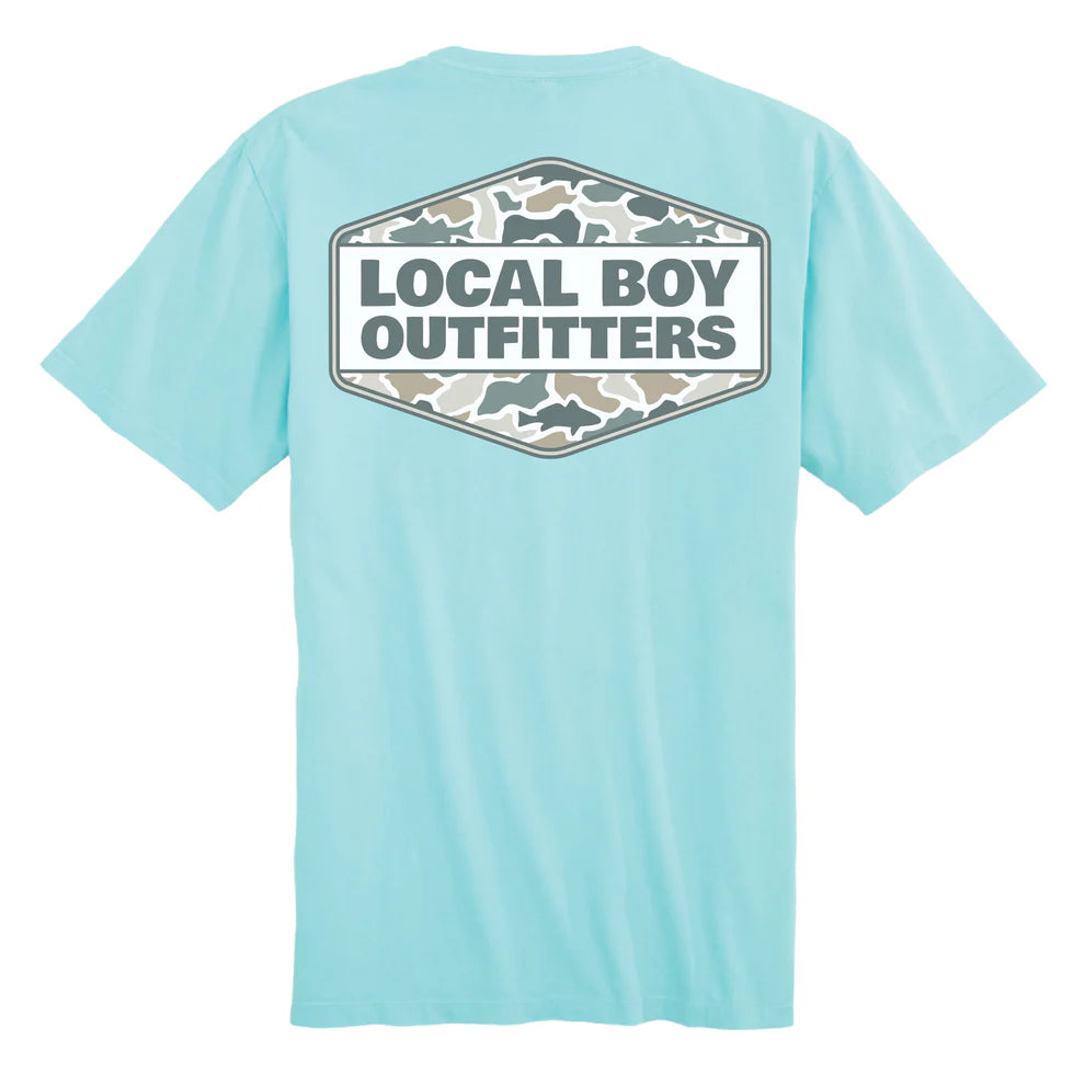 Local Boy Fish Camo Diamond Crest T-Shirt