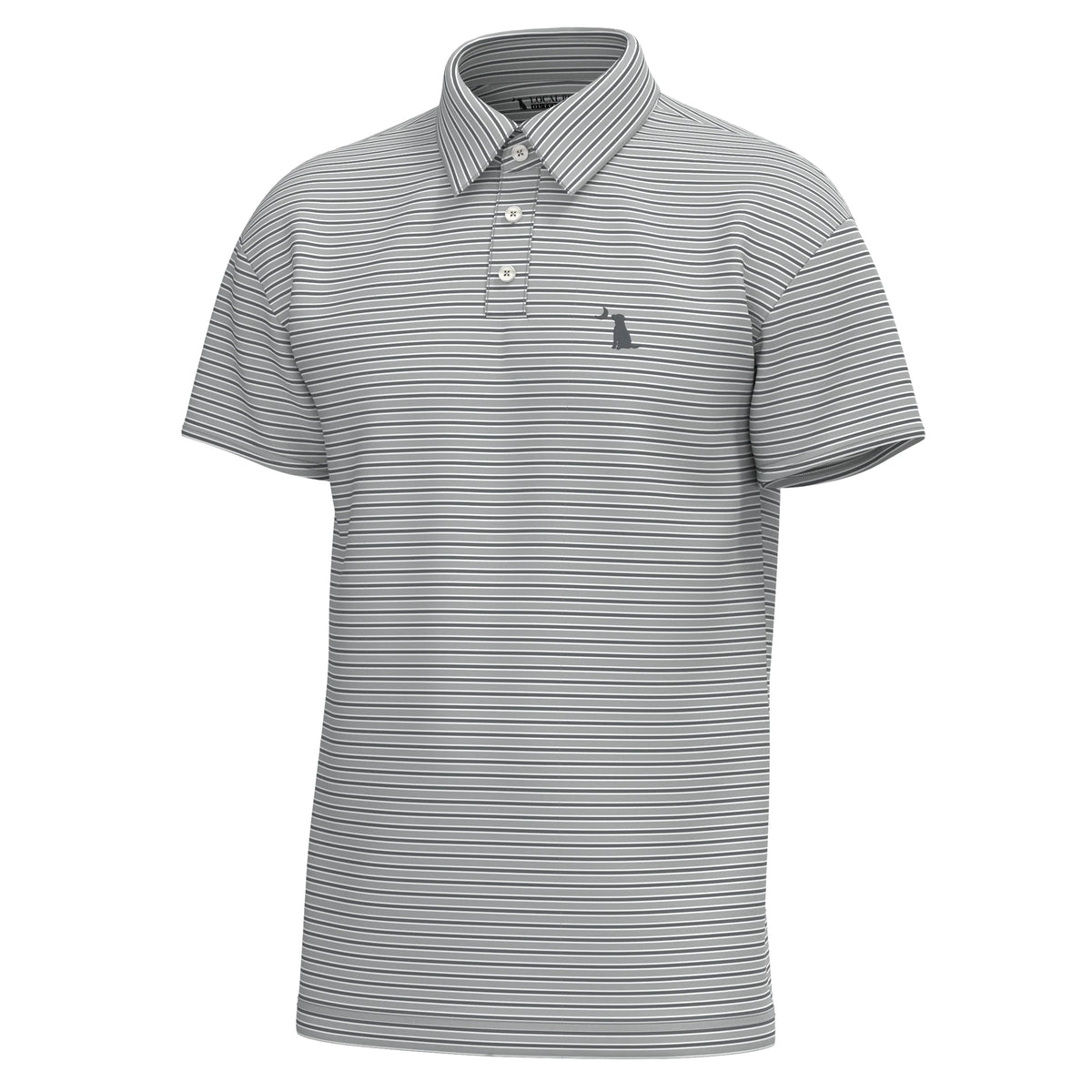 Local Boy | Surfside Polo in Graphite & White