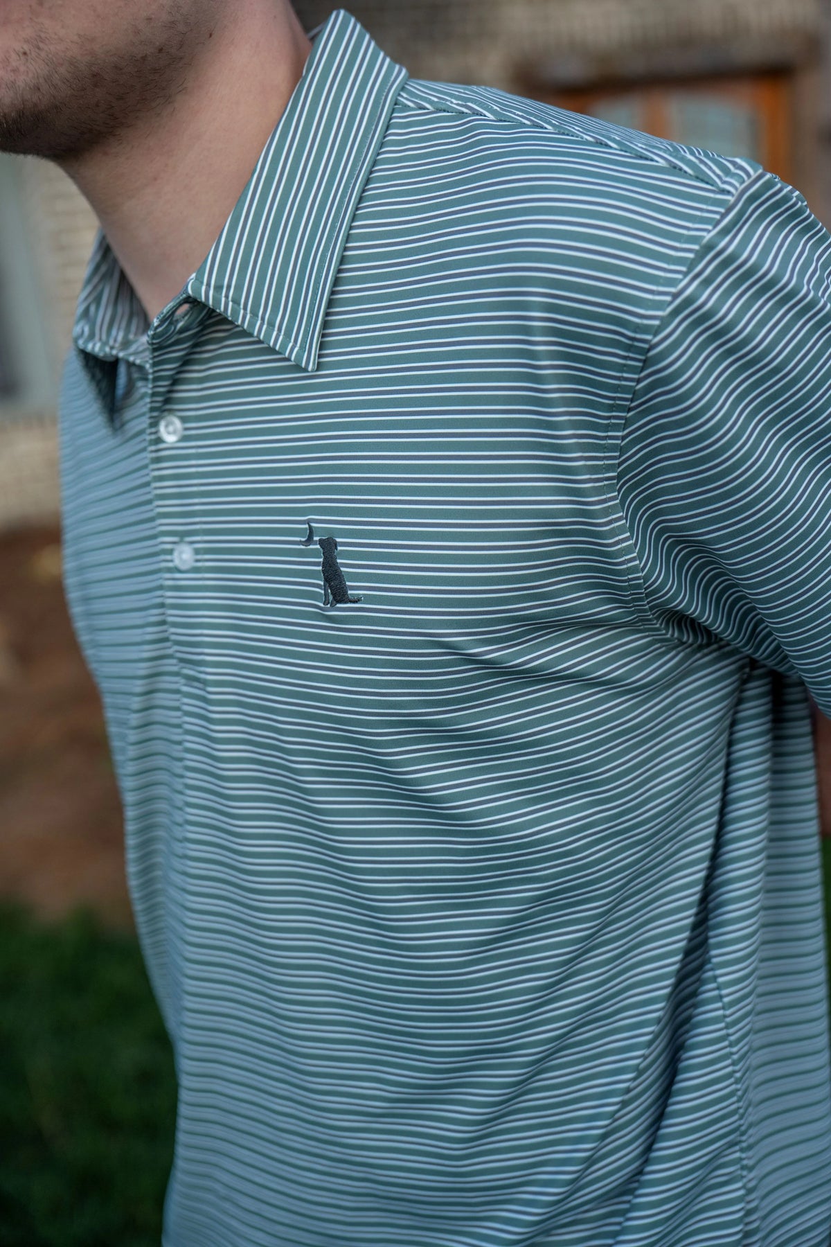 Local Boy | Surfside Polo in Olive & White