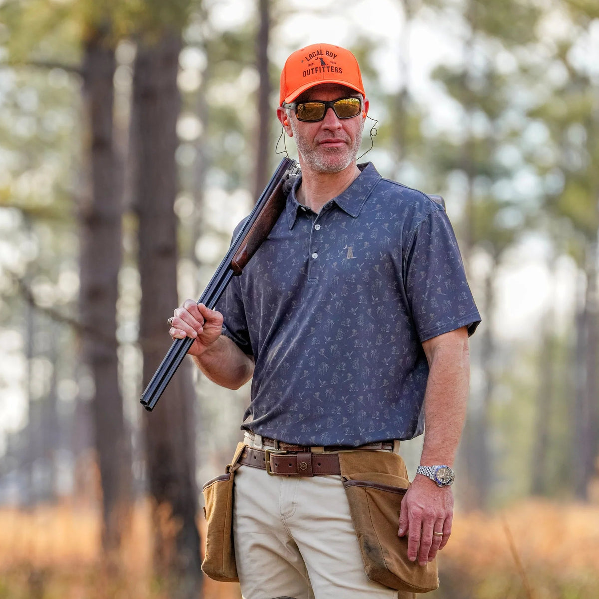 Local Boy | Dirty Myrtle Polo in Brown Ultimate Retrieve