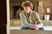 Local Boy | Bentley Quarter Zip in Beige