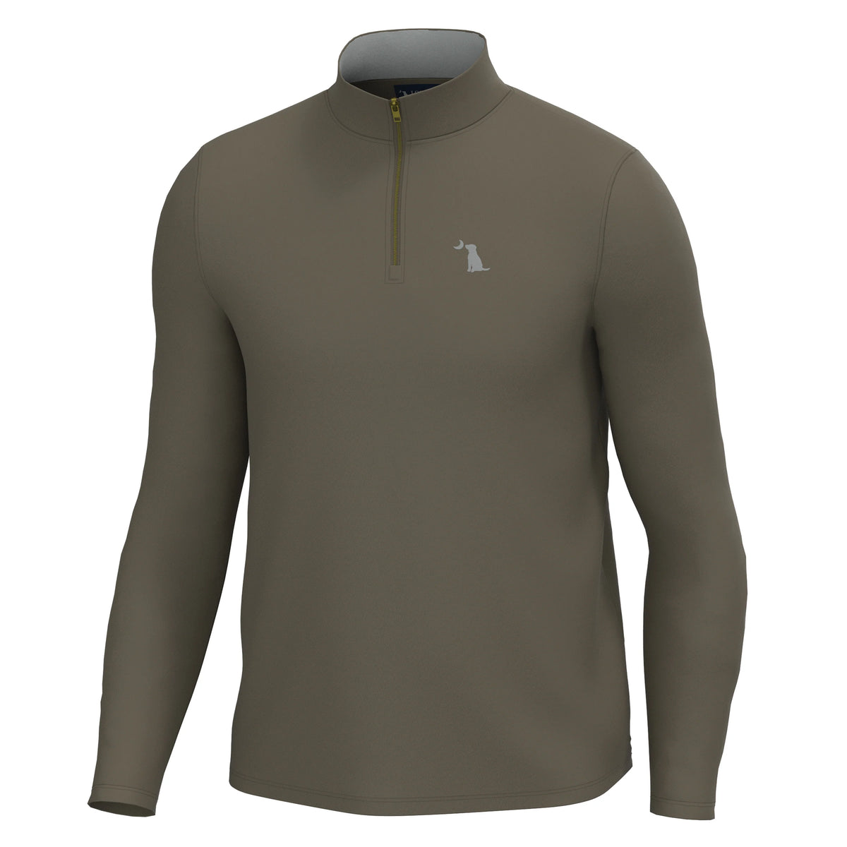 Local Boy | Bentley Quarter Zip in Dark Tan