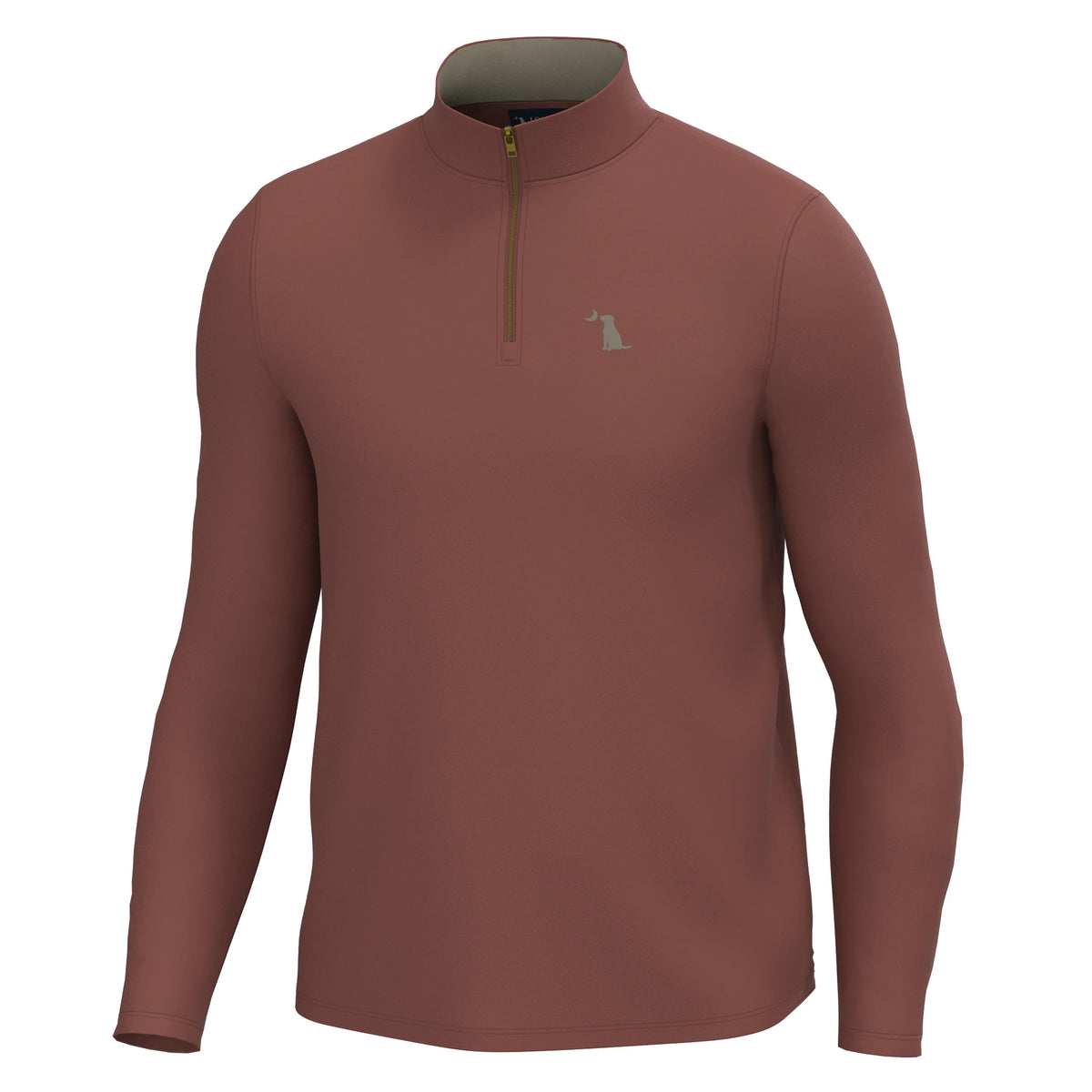 Local Boy | Bentley Quarter Zip in Mahogany