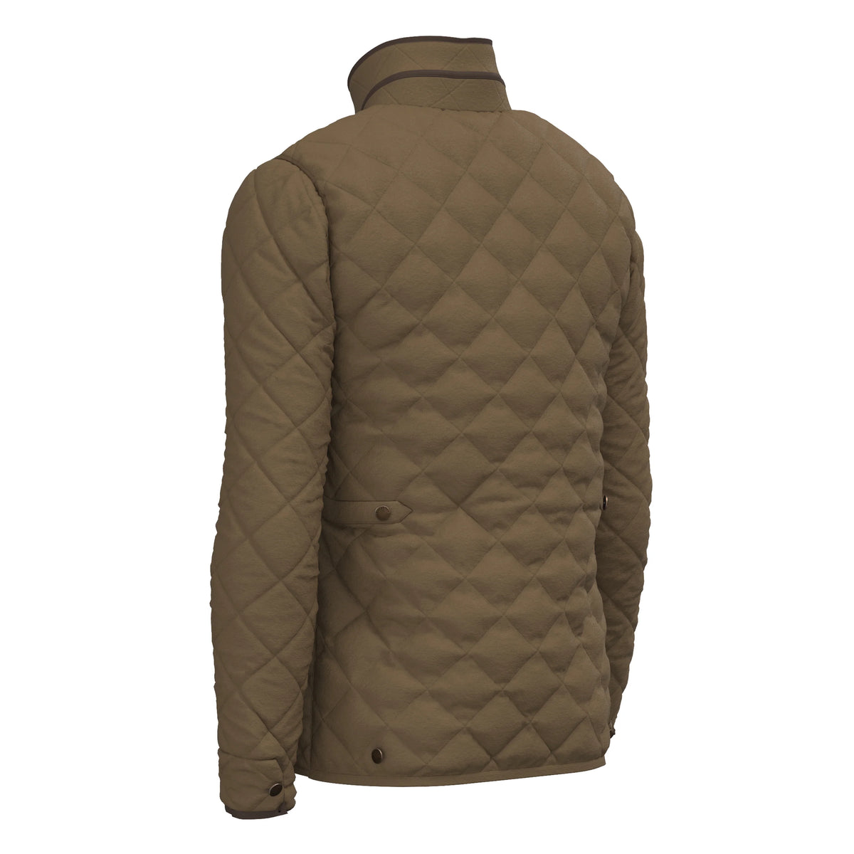 Local Boy | Diamond Quilted Jacket in Mocha