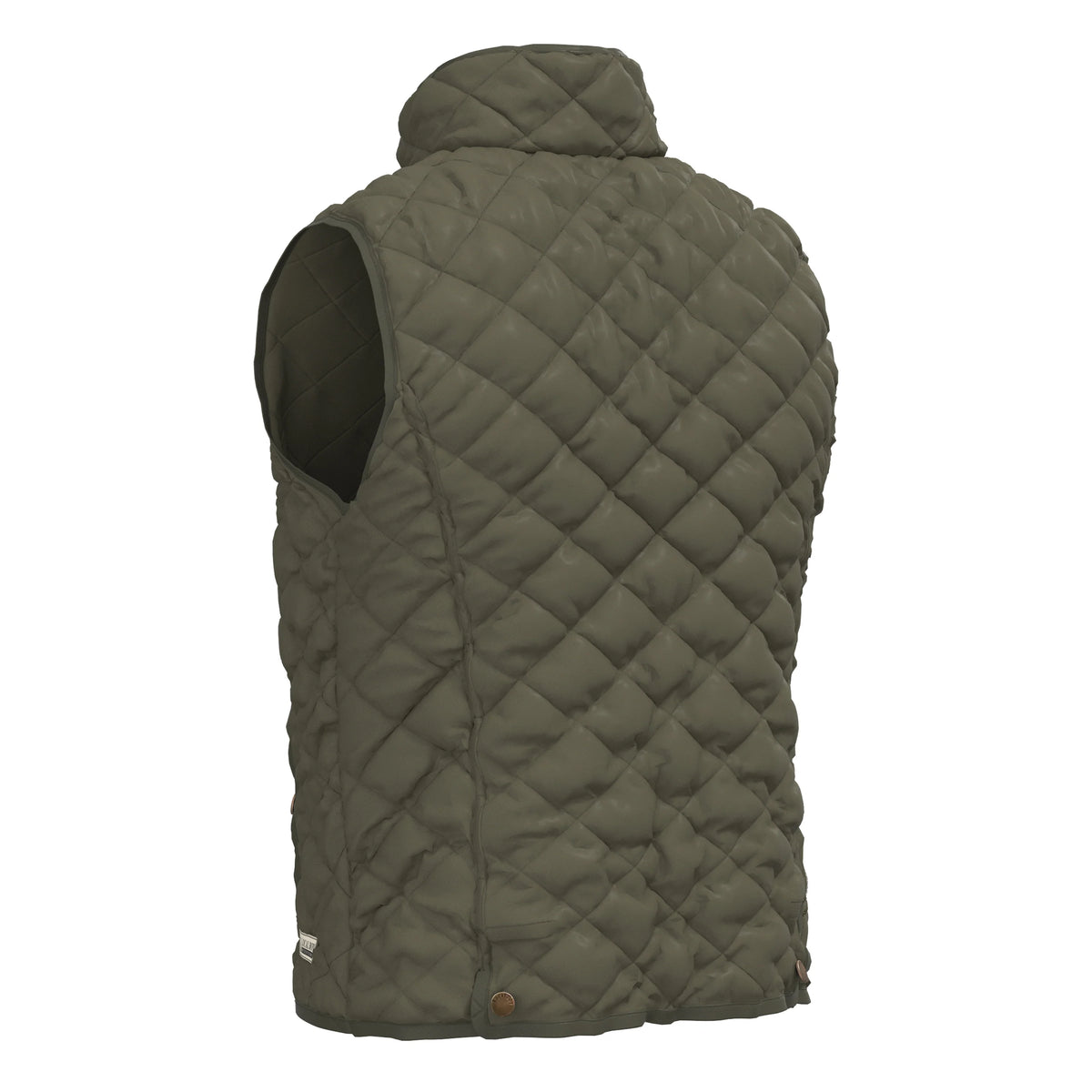 Local Boy | Youth Diamond Quilted Vest in Cedar