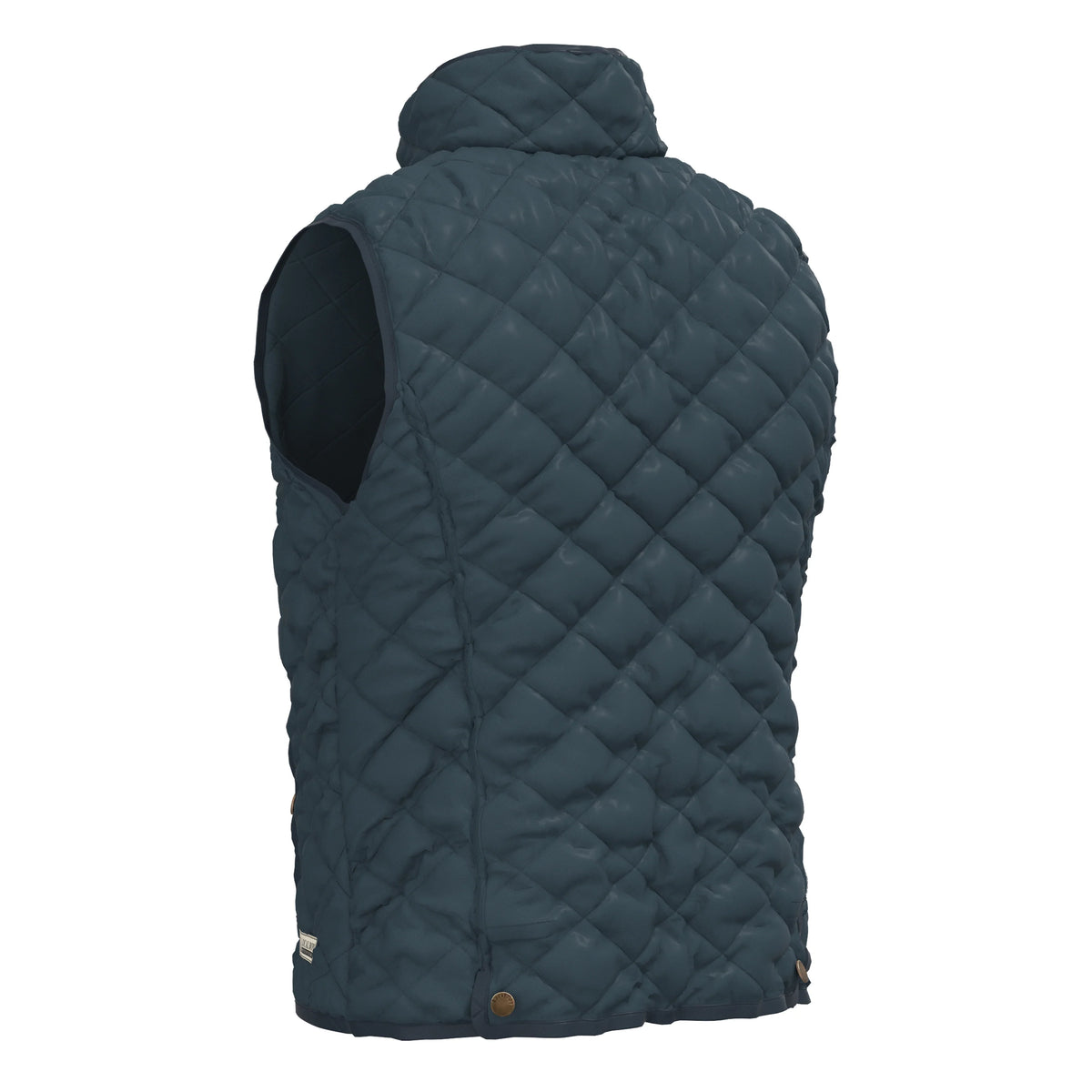 Local Boy | Diamond Quilted Vest in Blue