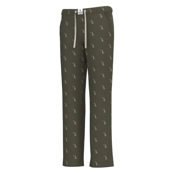 Local Boy | Men's Pajama Pants in Cedar Dog and Moon